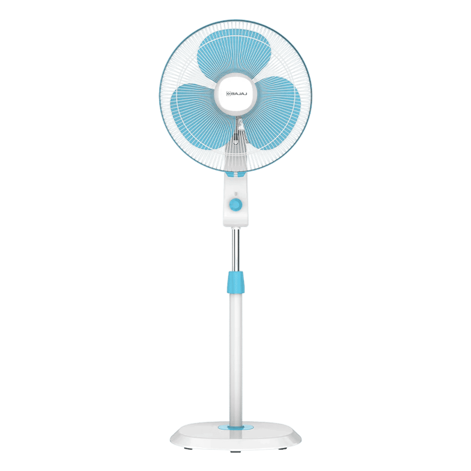 BAJAJ Robusto 400mm 3 Blade Copper Motor Pedestal Fan (DuraBreeze Technology, Icy Blue & White)_1