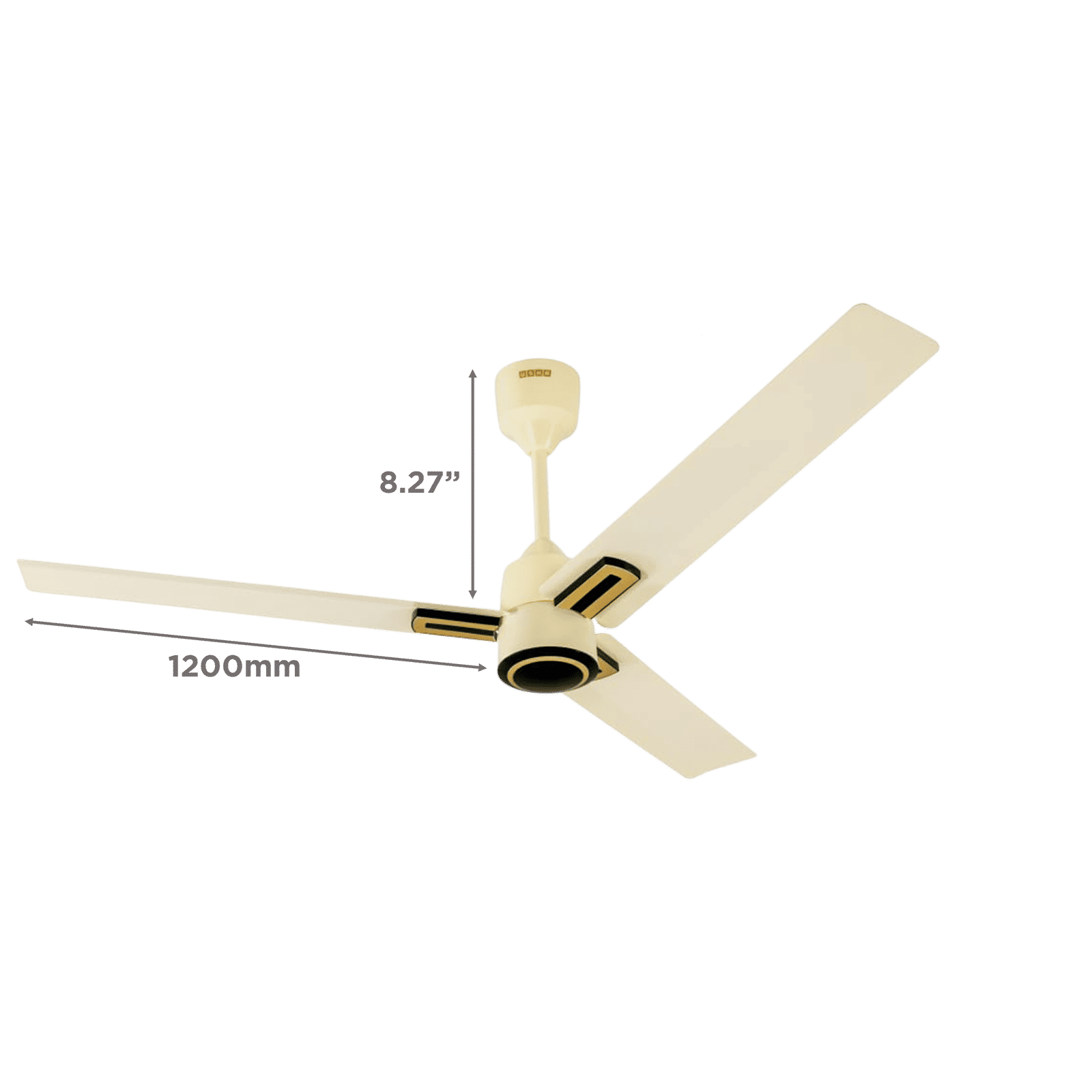 USHA AeroEdge Plus 5 Star 1200mm 3 Blade BLDC Motor Ceiling Fan with Remote (Whisper Quiet Technology, Ivory) USHA AeroEdge Plus 5 Star 1200mm 3 Blade BLDC Motor Ceiling Fan with Remote (Whisper Quiet Technology, Ivory)_2
