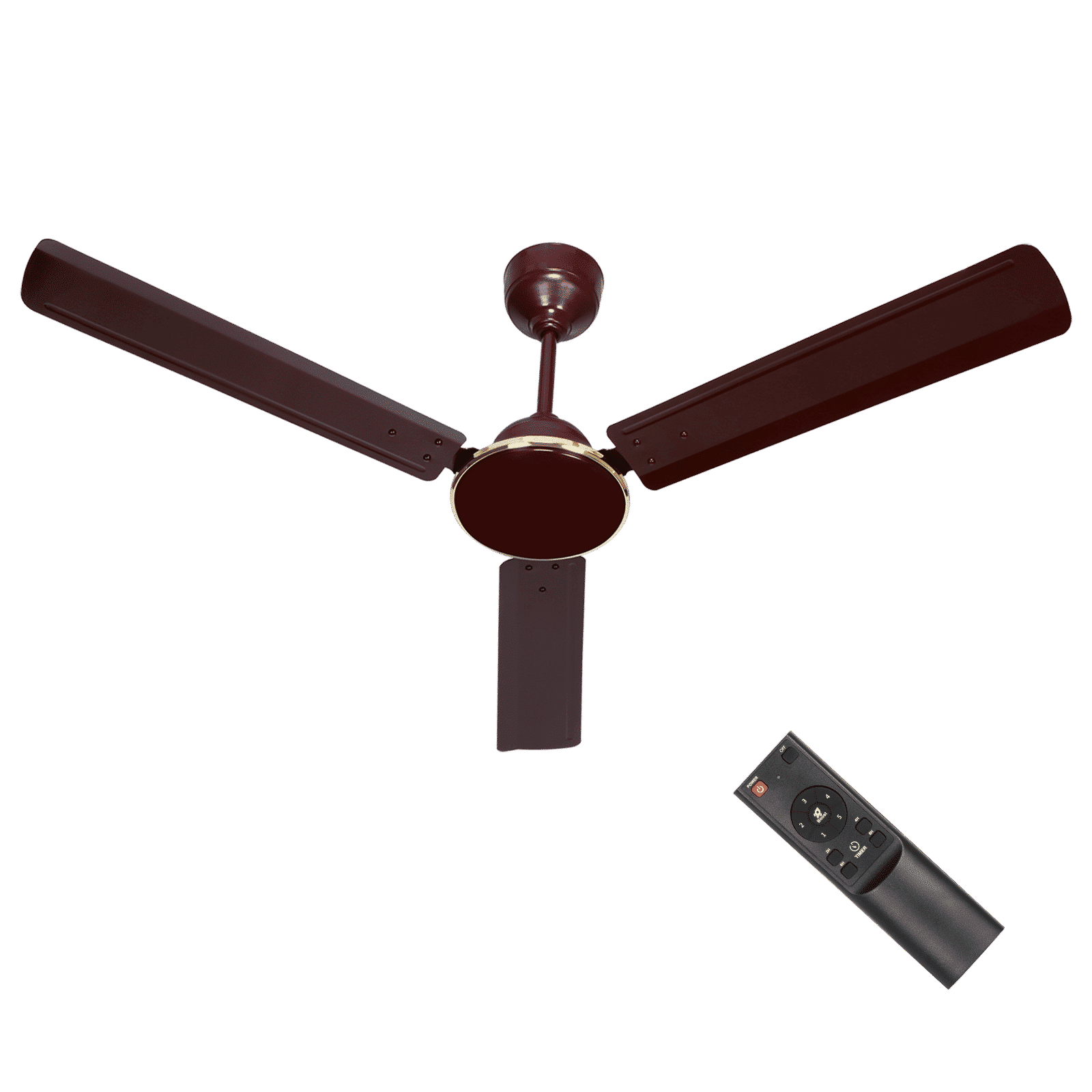 Croma AF2006 5 Star 1200mm 3 Blade BLDC Motor Ceiling Fan with Remote (Sleep Function, Brown) Croma AF2006 5 Star 1200mm 3 Blade BLDC Motor Ceiling Fan with Remote (Sleep Function, Brown)_1