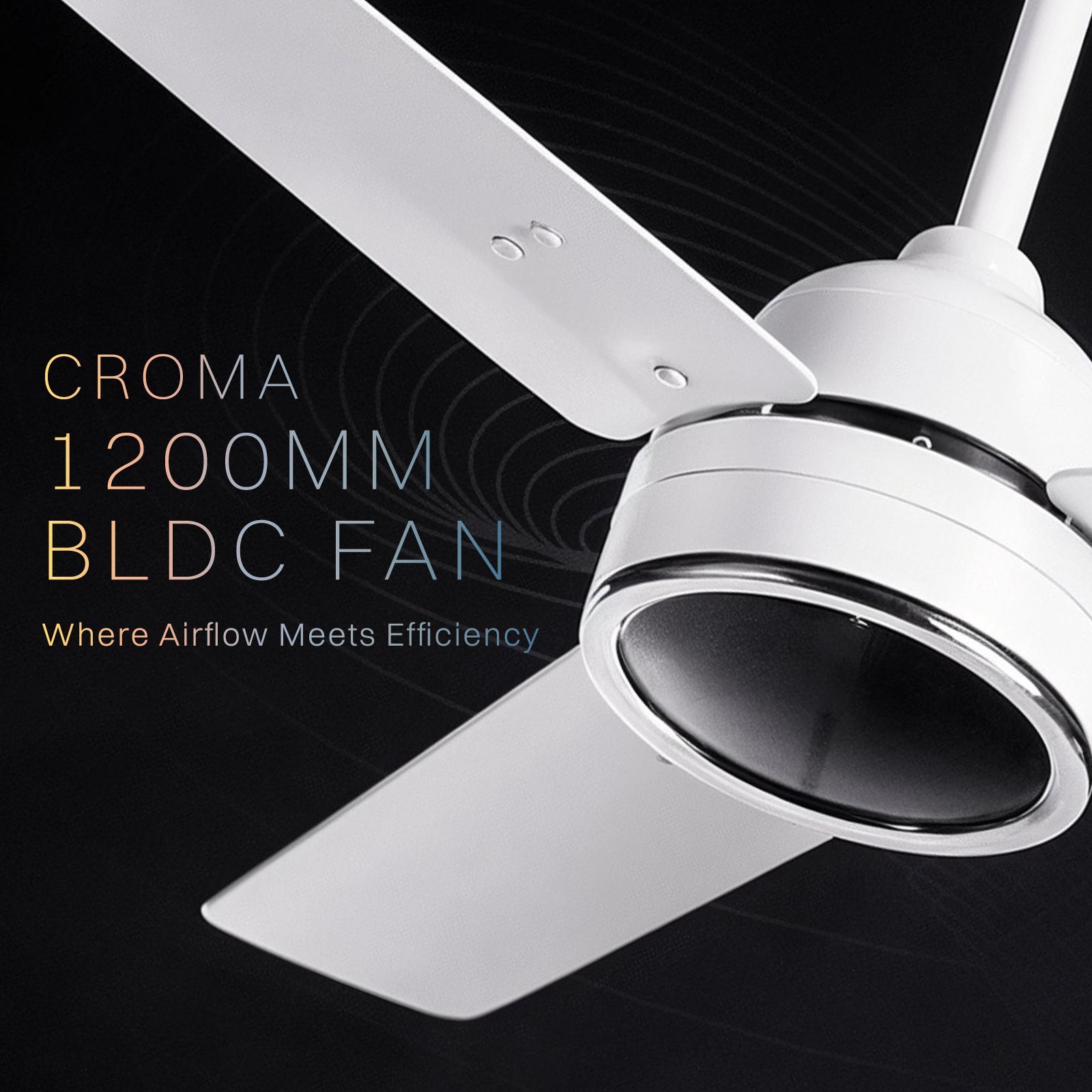 Croma 5 Star 1200mm 3 Blade BLDC Motor Ceiling Fan with Remote (LED Speed Indicator, White) Croma 5 Star 1200mm 3 Blade BLDC Motor Ceiling Fan with Remote (LED Speed Indicator, White)_5