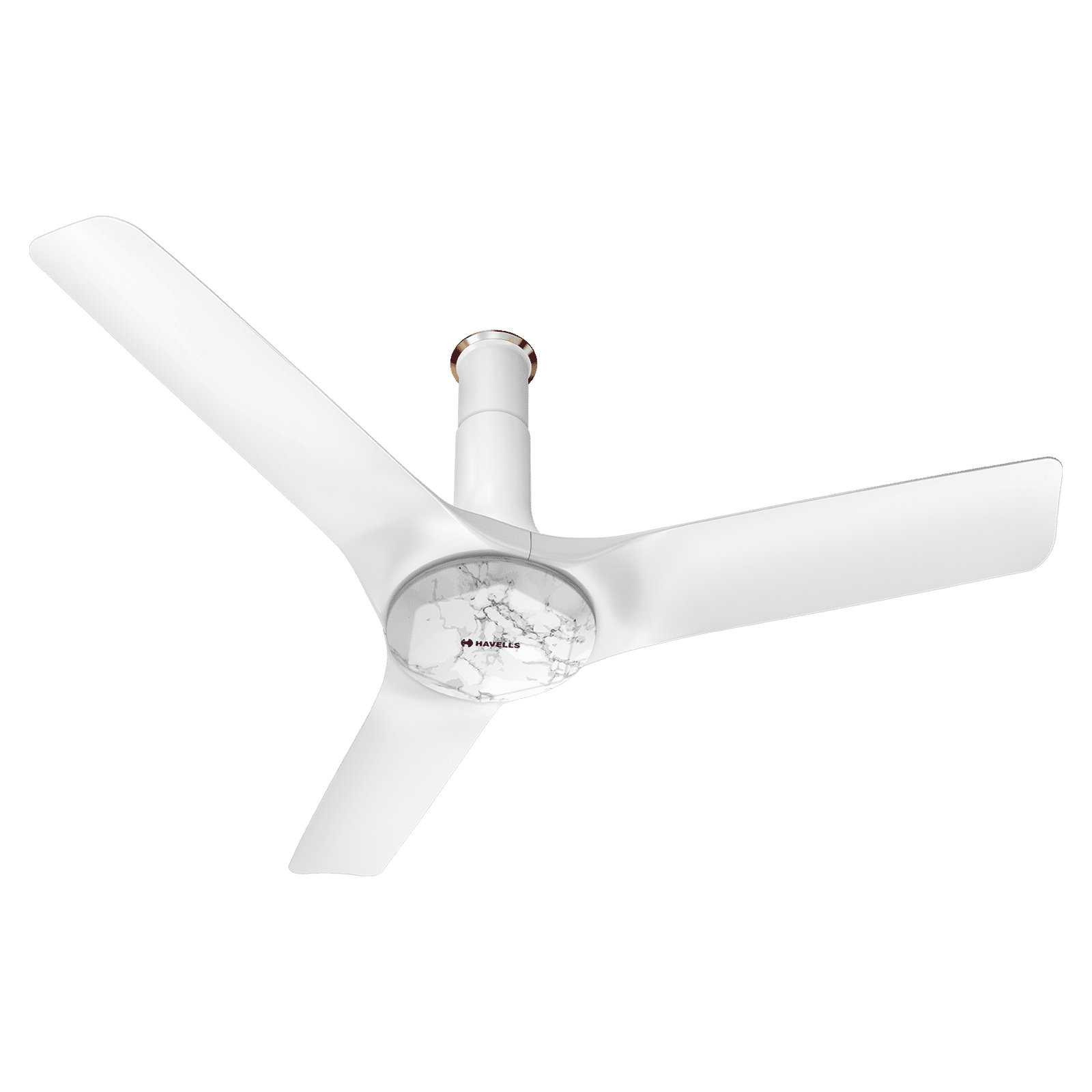 HAVELLS Stealth Prime 5 Star 1200mm 3 Blade BLDC Motor Ceiling Fan with Remote (Dust & Water Resistant, Marble Pearl White)_1
