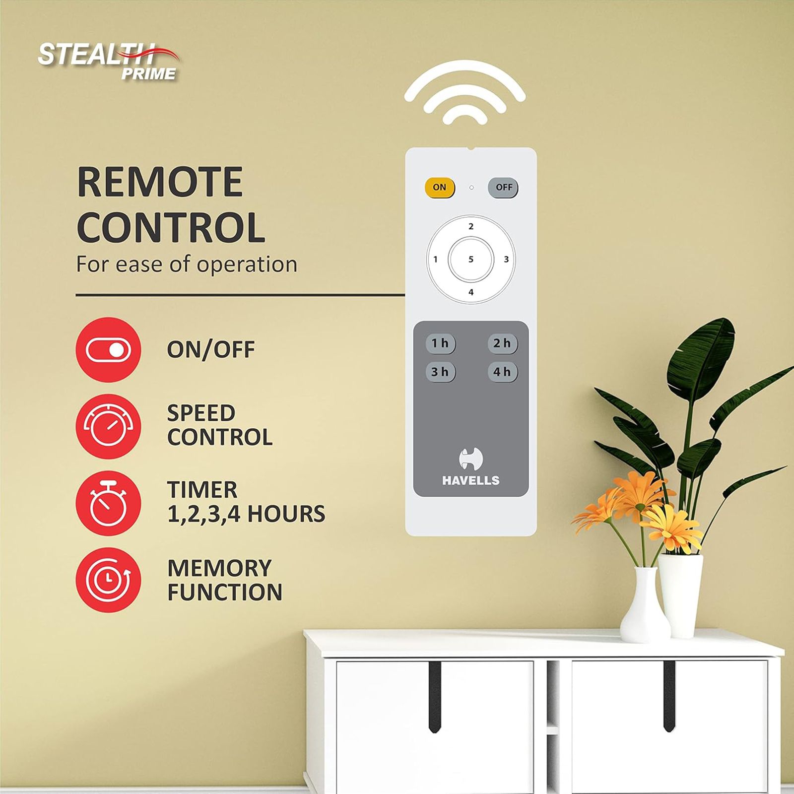 HAVELLS Stealth Prime 5 Star 1200mm 3 Blade BLDC Motor Ceiling Fan with Remote (Aerodynamic Blades, Marble Dusk)_8