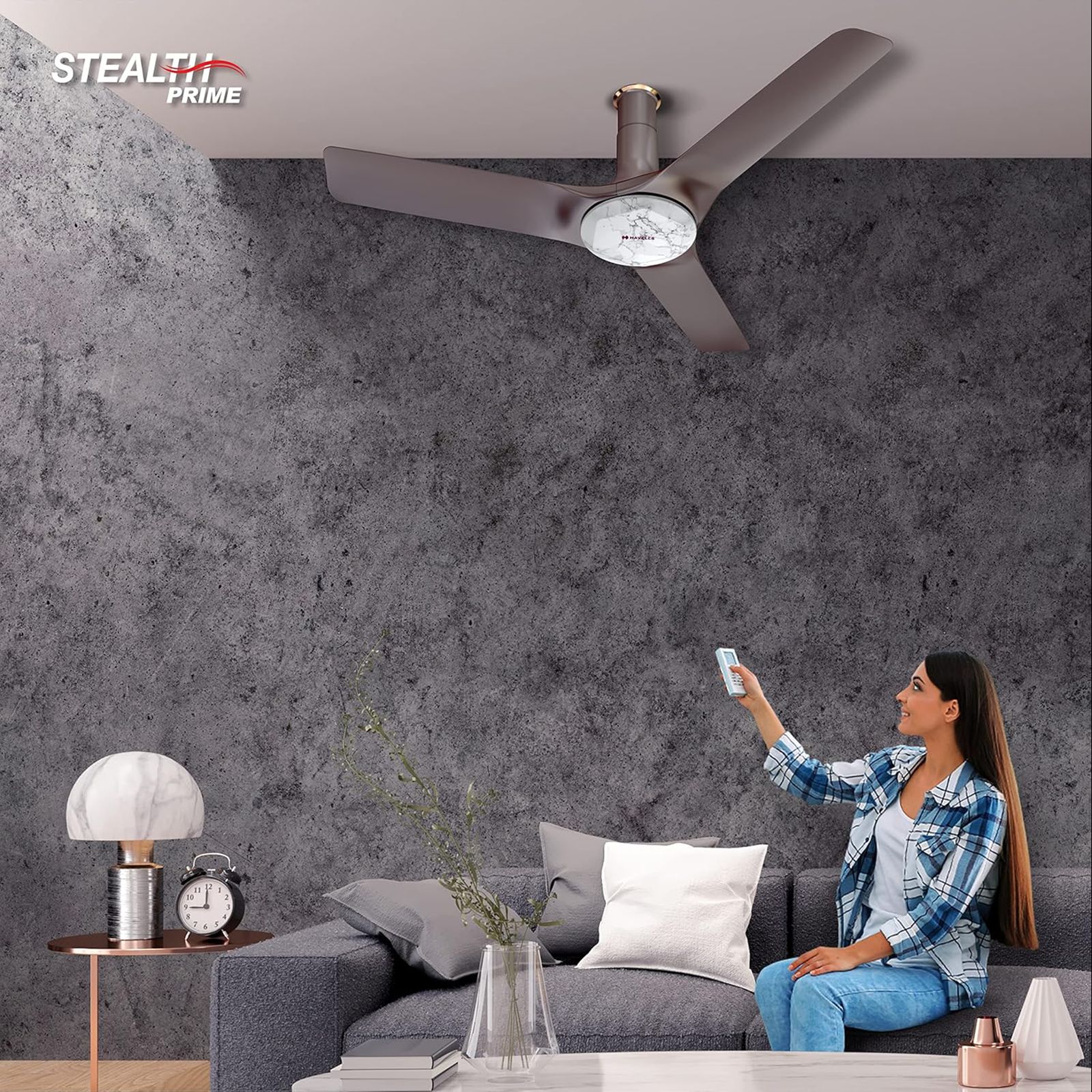 HAVELLS Stealth Prime 5 Star 1200mm 3 Blade BLDC Motor Ceiling Fan with Remote (Aerodynamic Blades, Marble Dusk)_10