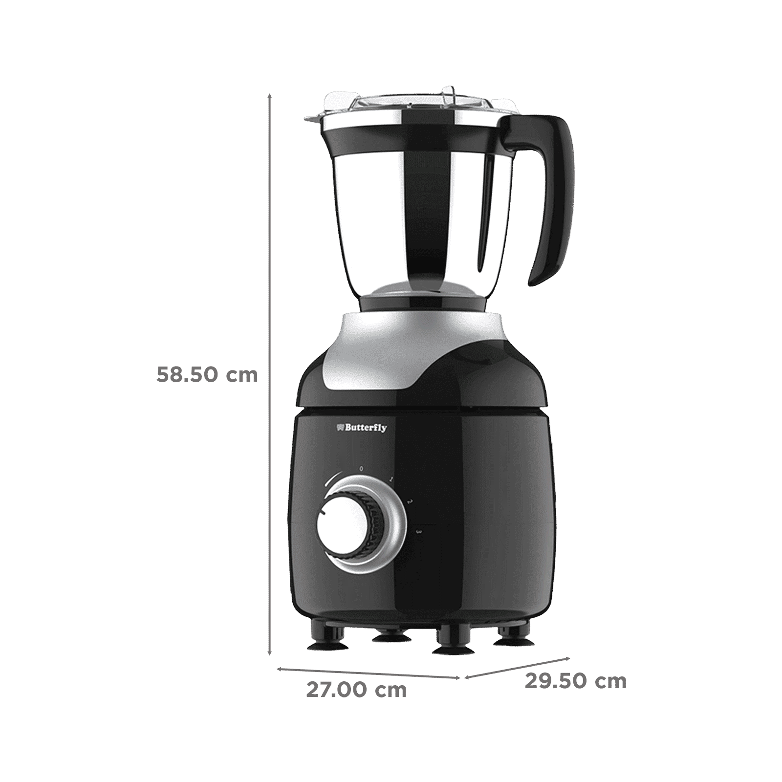 Butterfly ZieraChrome 750 Watt 5 Jars Juicer Mixer Grinder (21000 RPM, Black)_2
