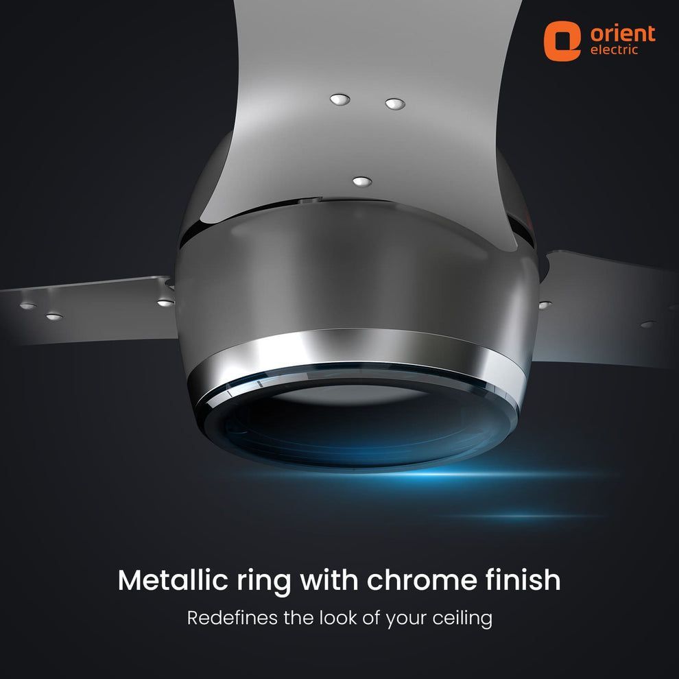 Orient Aeon 5 Star 1200mm 3 Blade BLDC Motor Ceiling Fan with Remote (Antidust, Cloud Grey)_5