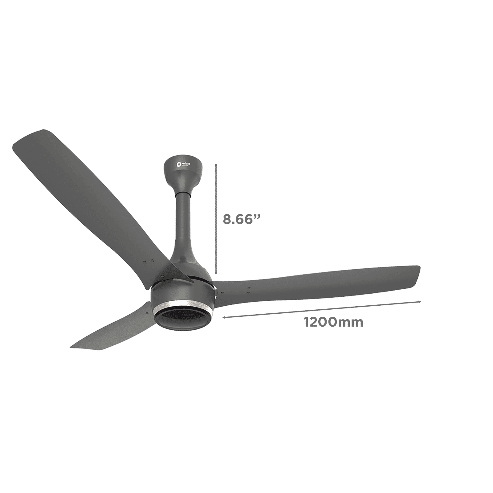 Orient Aeon 5 Star 1200mm 3 Blade BLDC Motor Ceiling Fan with Remote (Antidust, Cloud Grey)_2