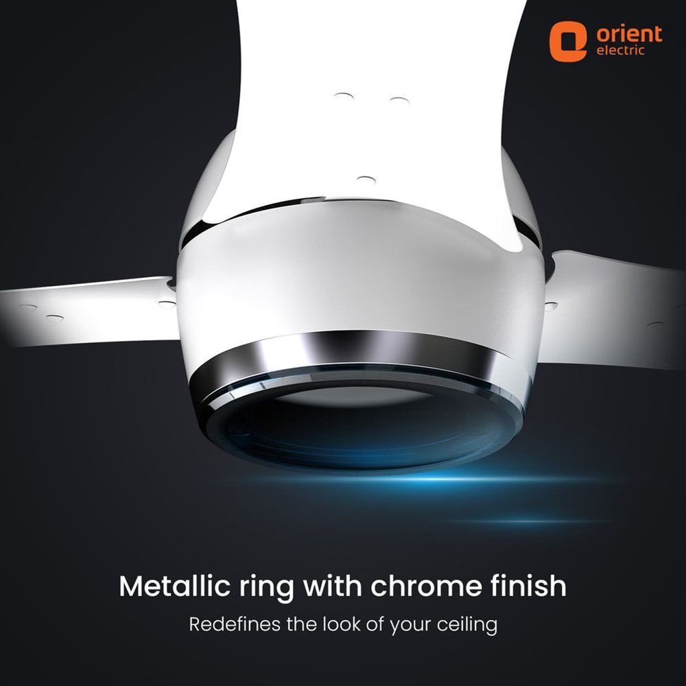 Orient Aeon 5 Star 1200mm 3 Blade BLDC Motor Ceiling Fan with Remote (Antidust, Pixel White)_6