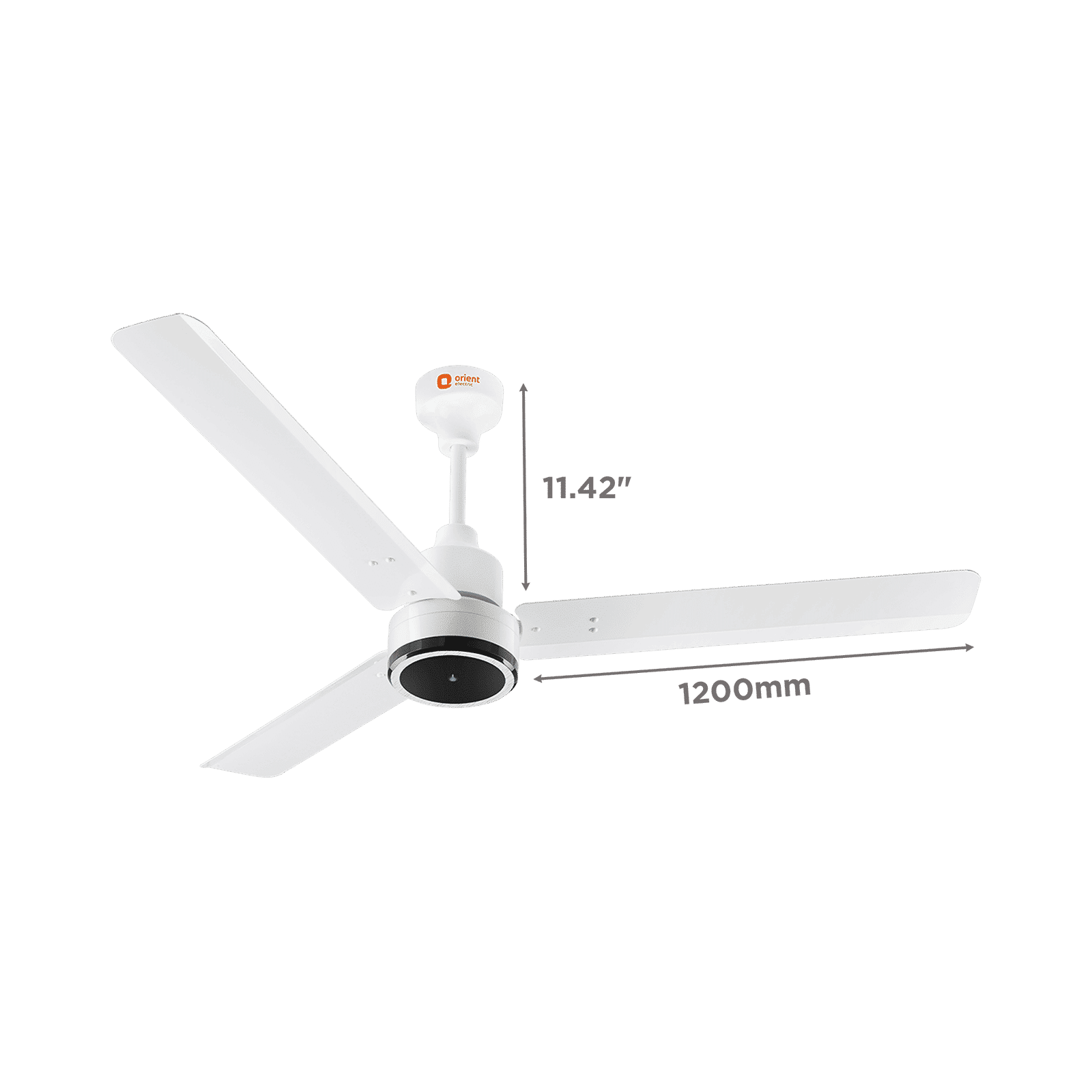 Orient Zeno 5 Star 1200mm 3 Blade BLDC Motor Ceiling Fan with Remote (Boost Mode, White)_2