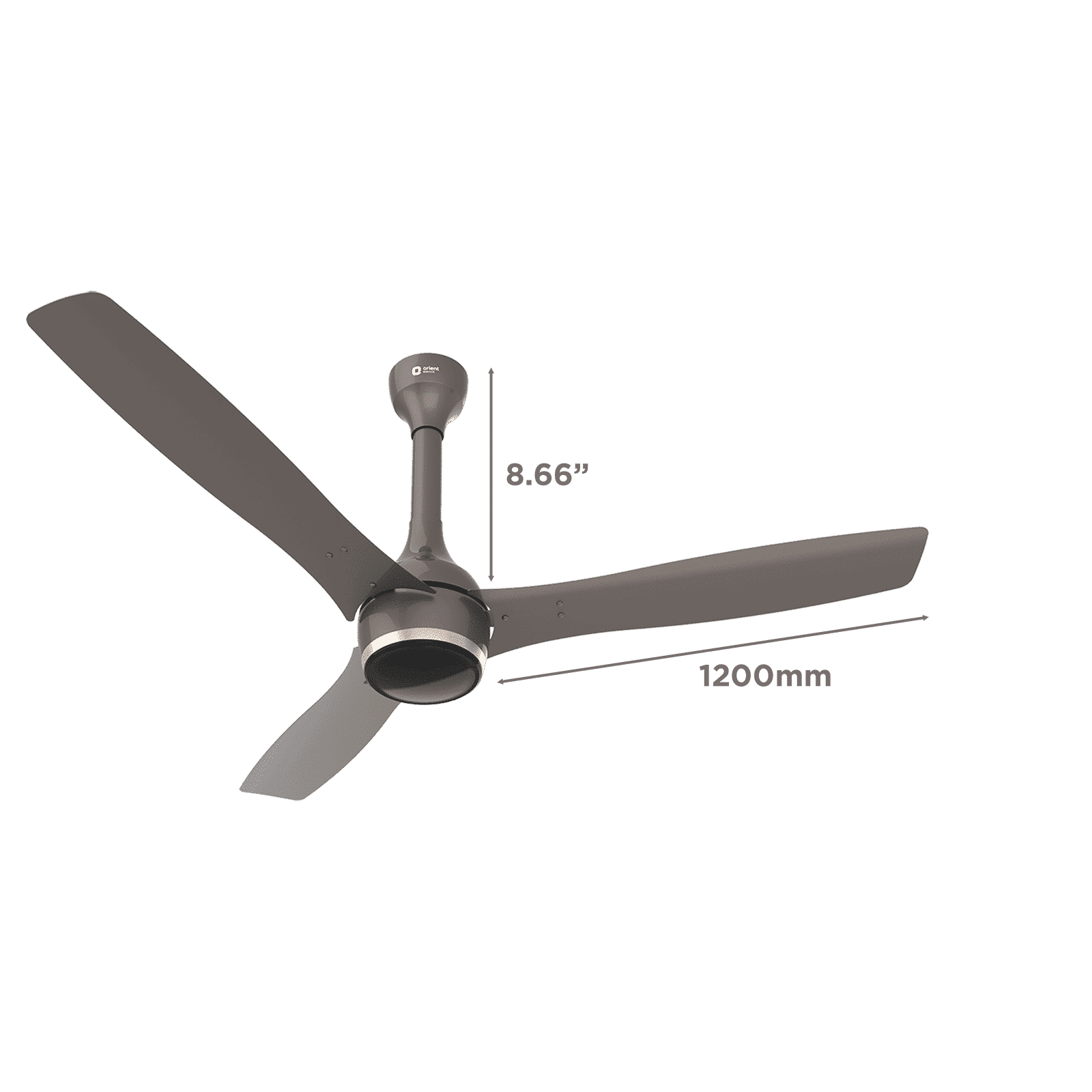 Orient Aeon 5 Star 1200mm 3 Blade BLDC Motor Ceiling Fan with Remote (Antidust, Magma Grey)_2