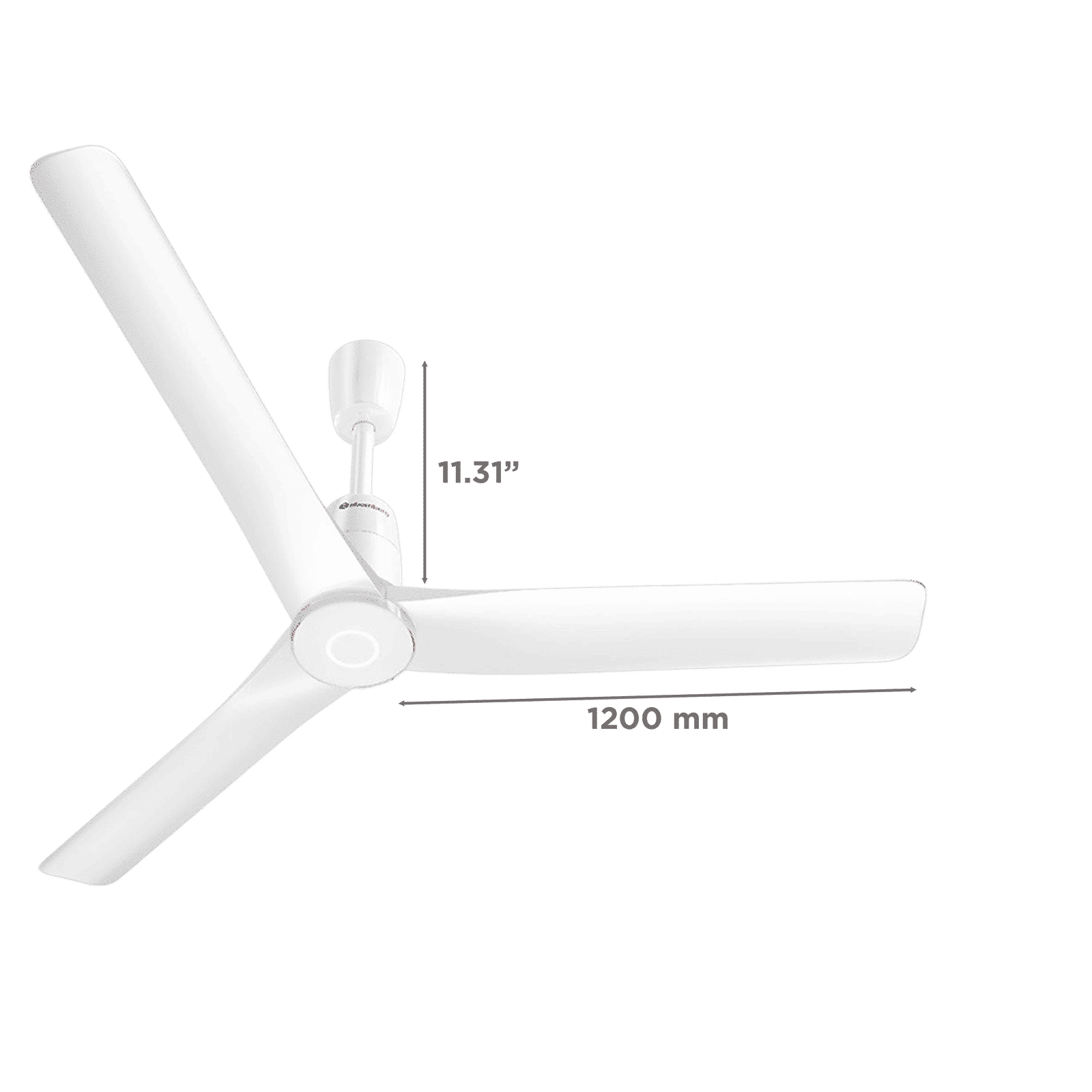 atomberg Aris Contour Smart 5 Star 1200mm 3 Blade BLDC Motor Smart Ceiling Fan with Remote (LED Indicators, Marble White)_2