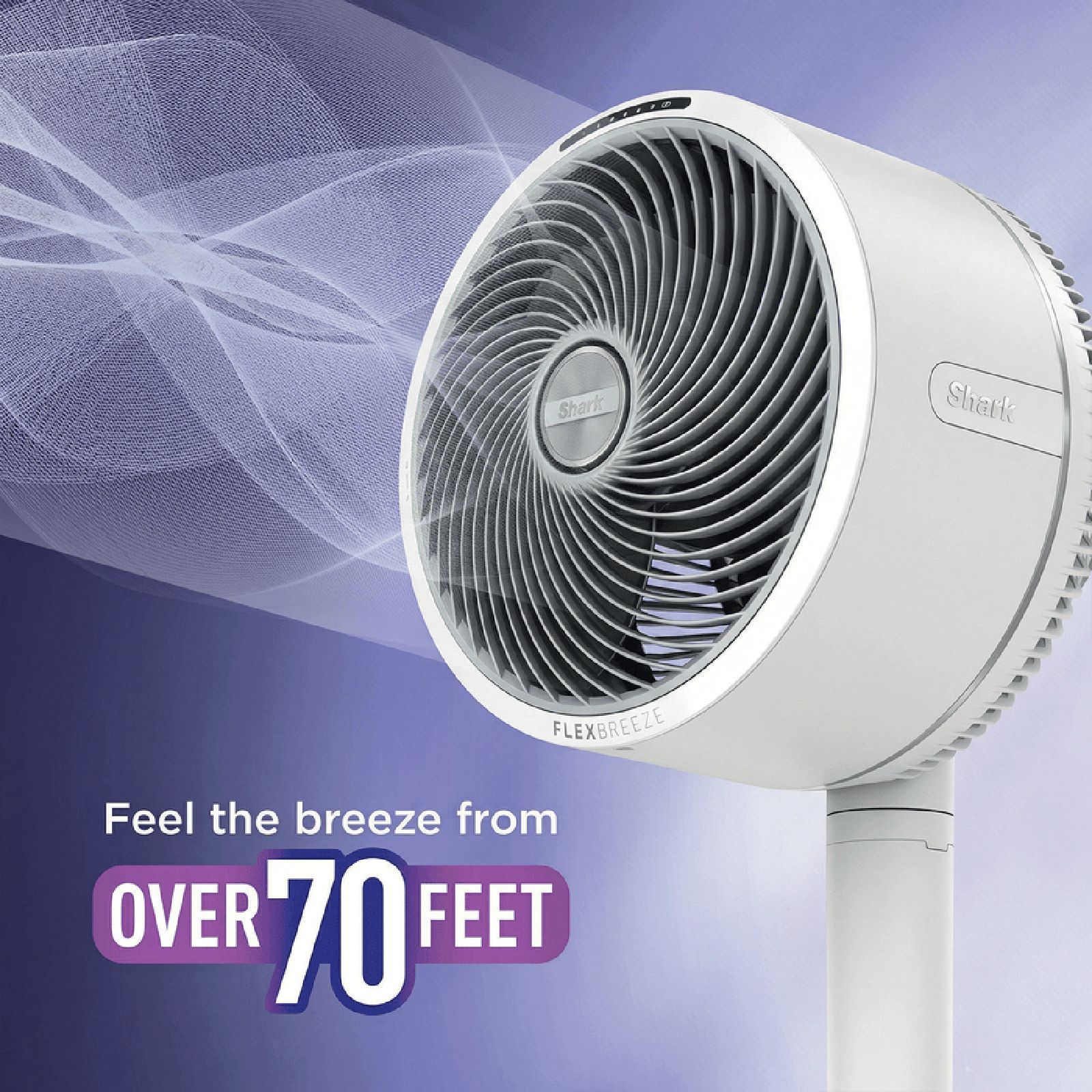 Shark FlexBreeze 3 Blade BLDC Motor Table & Pedestal Fan with Remote (UV & Water Resistant, White)_9