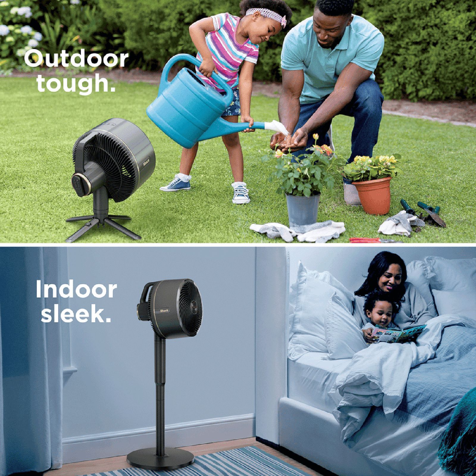 Shark FlexBreeze 3 Blade BLDC Motor Table & Pedestal Fan with Remote (UV & Water Resistant, White)_6
