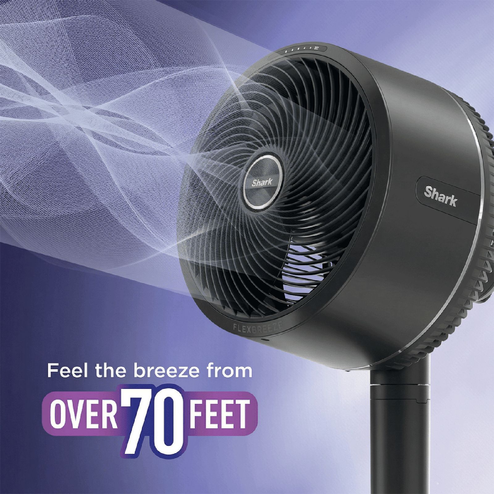 Shark FlexBreeze 3 Blade BLDC Motor Table & Pedestal Fan with Remote (UV & Water Resistant, Black)_9