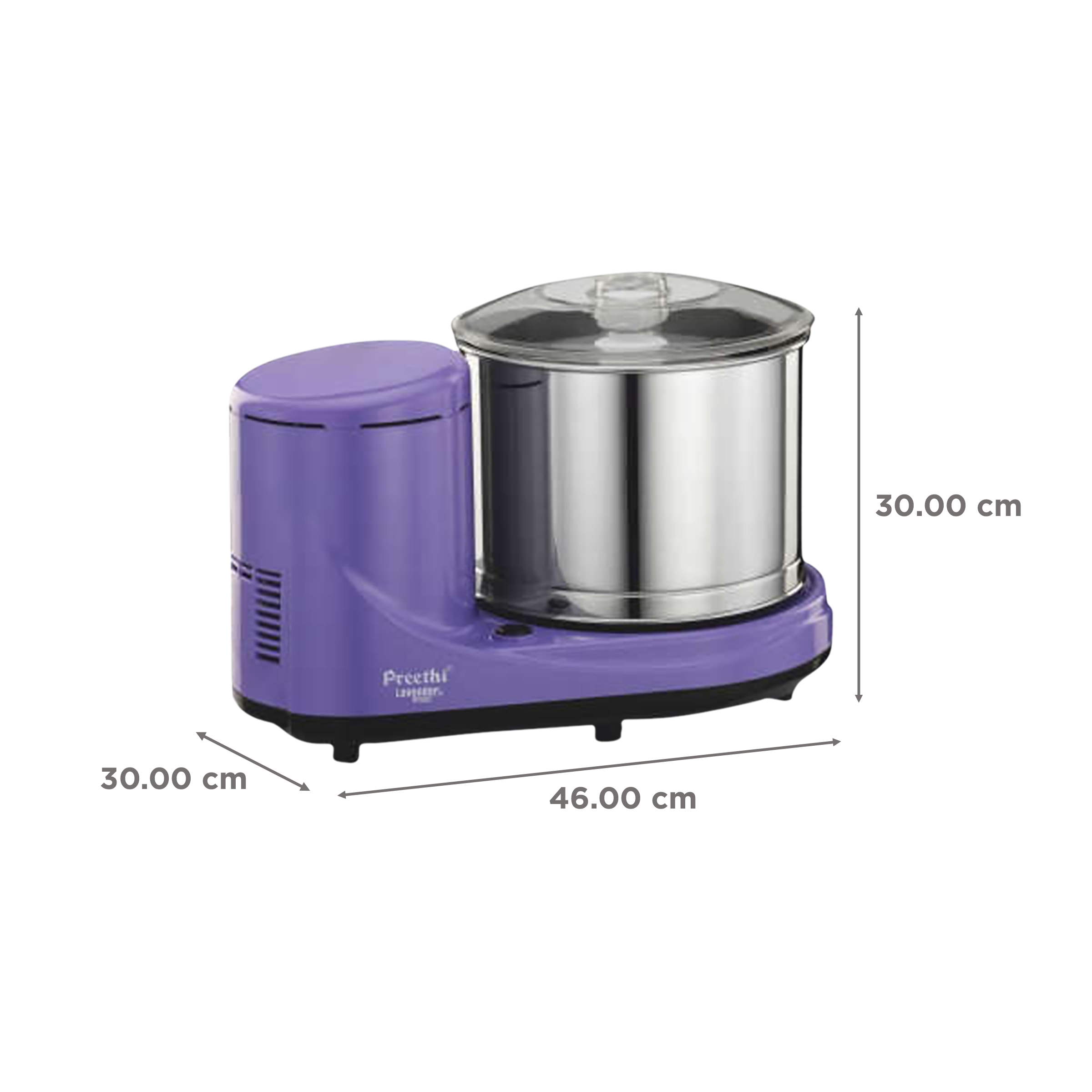 Preethi Lavender Grind 2 Litres 2 Stones Wet Grinder (Cool Touch Technology, Purple)_3
