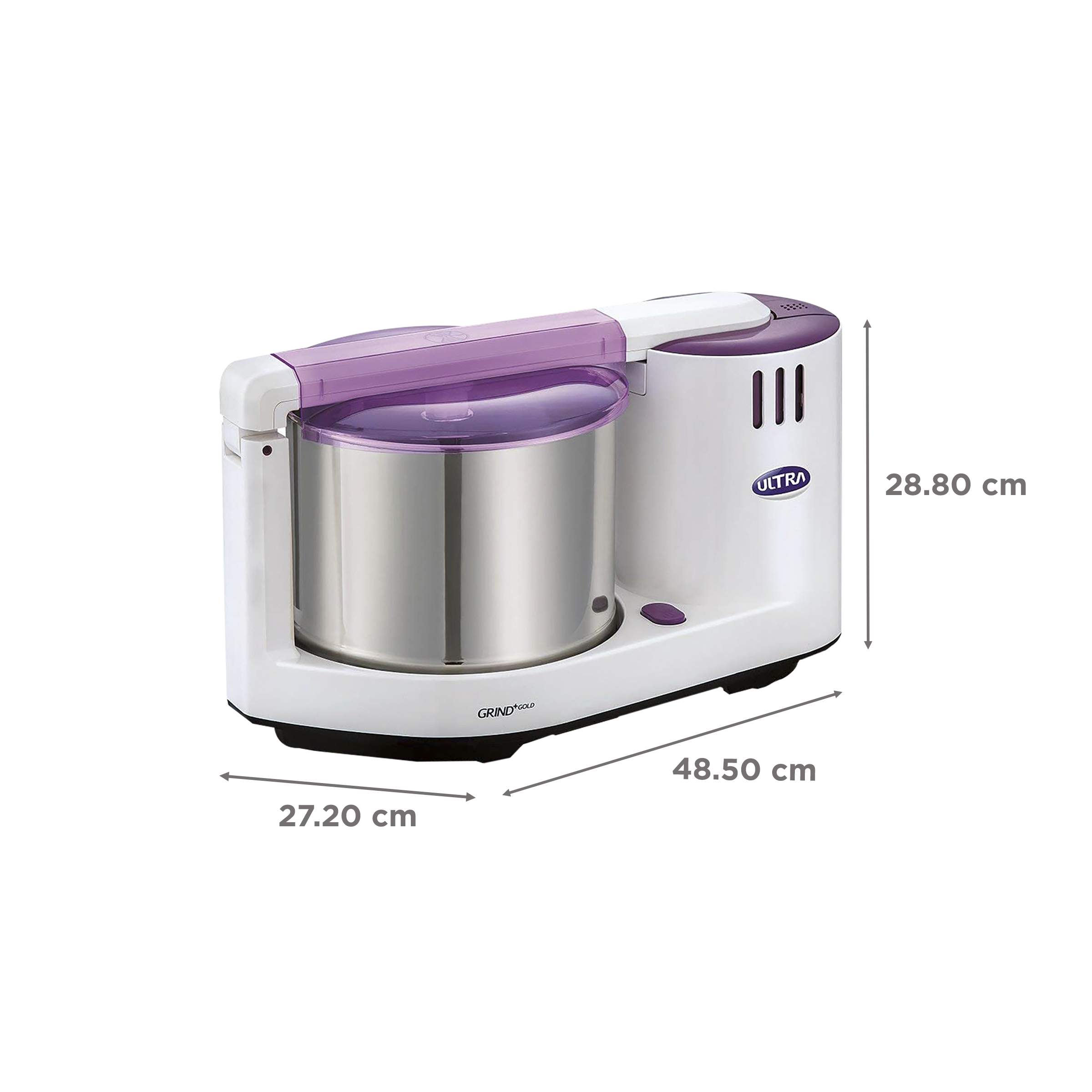 ELGI Ultra Grind + Gold 2 Litres 2 Stones Wet Grinder (Shock Proof, Fortune White)_3