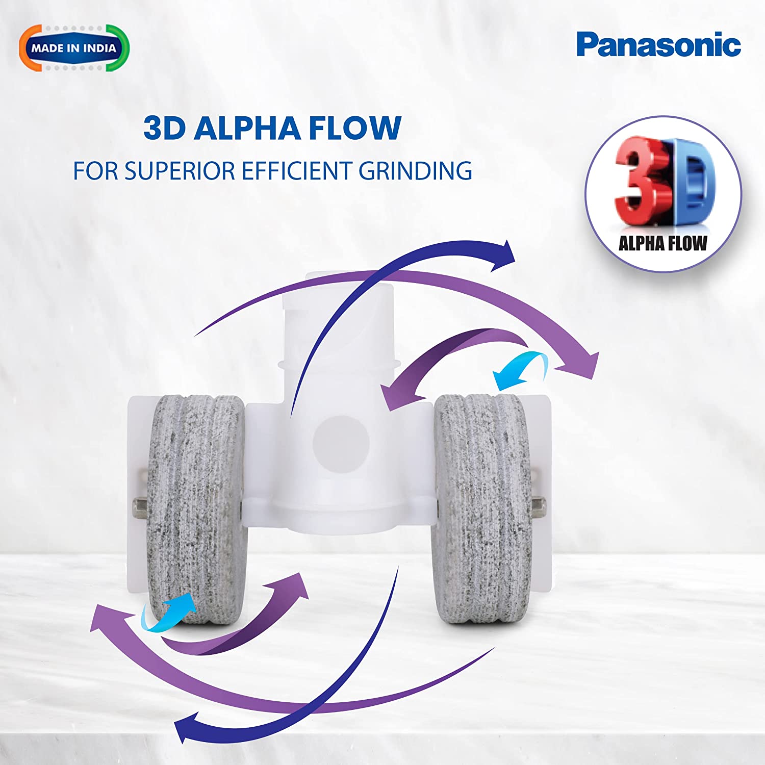 Panasonic Ultimate 2 Litres 2 Stones Wet Grinder (Shock Proof, Black)_5