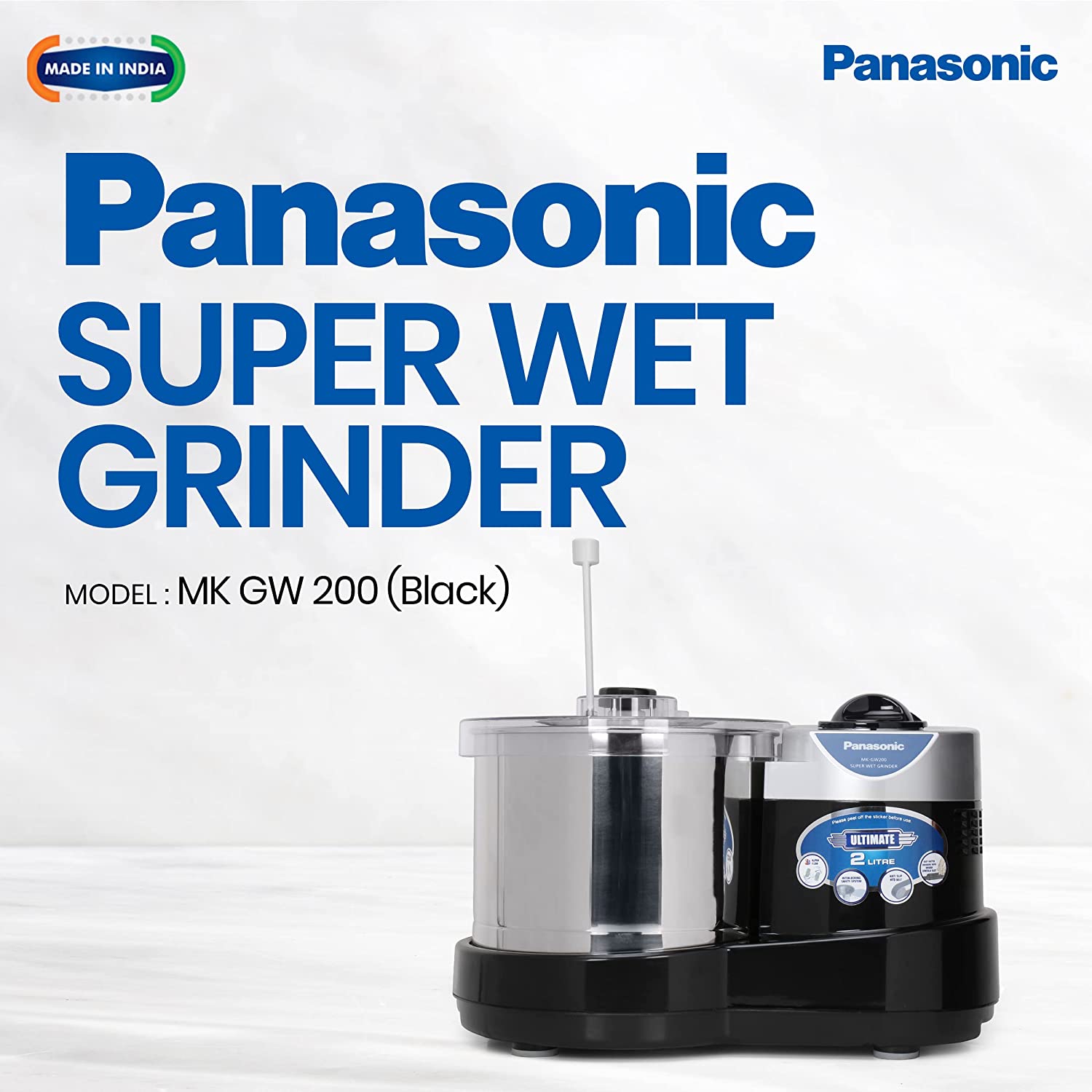 Panasonic Ultimate 2 Litres 2 Stones Wet Grinder (Shock Proof, Black)_13
