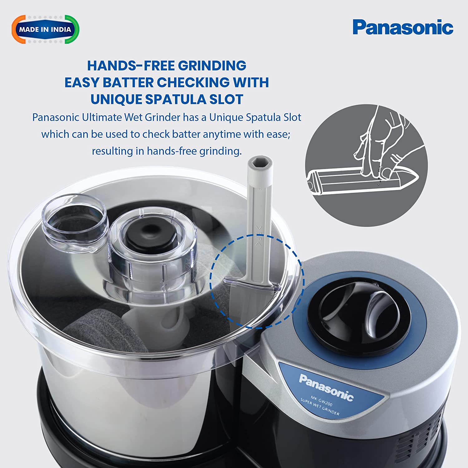Panasonic Ultimate 2 Litres 2 Stones Wet Grinder (Shock Proof, Black)_14