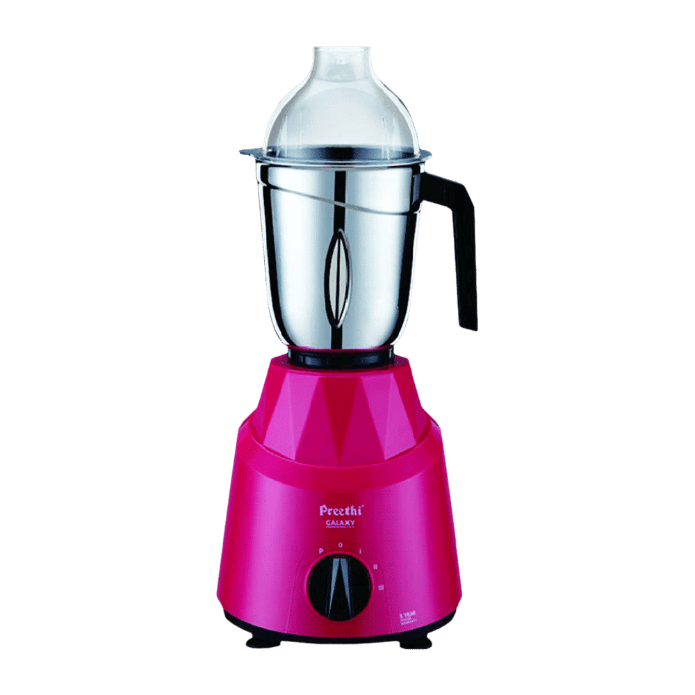 Preethi Galaxy 750 Watt 3 Jars Mixer Grinder (21000 RPM, 3 Speed Control, Pink)_5