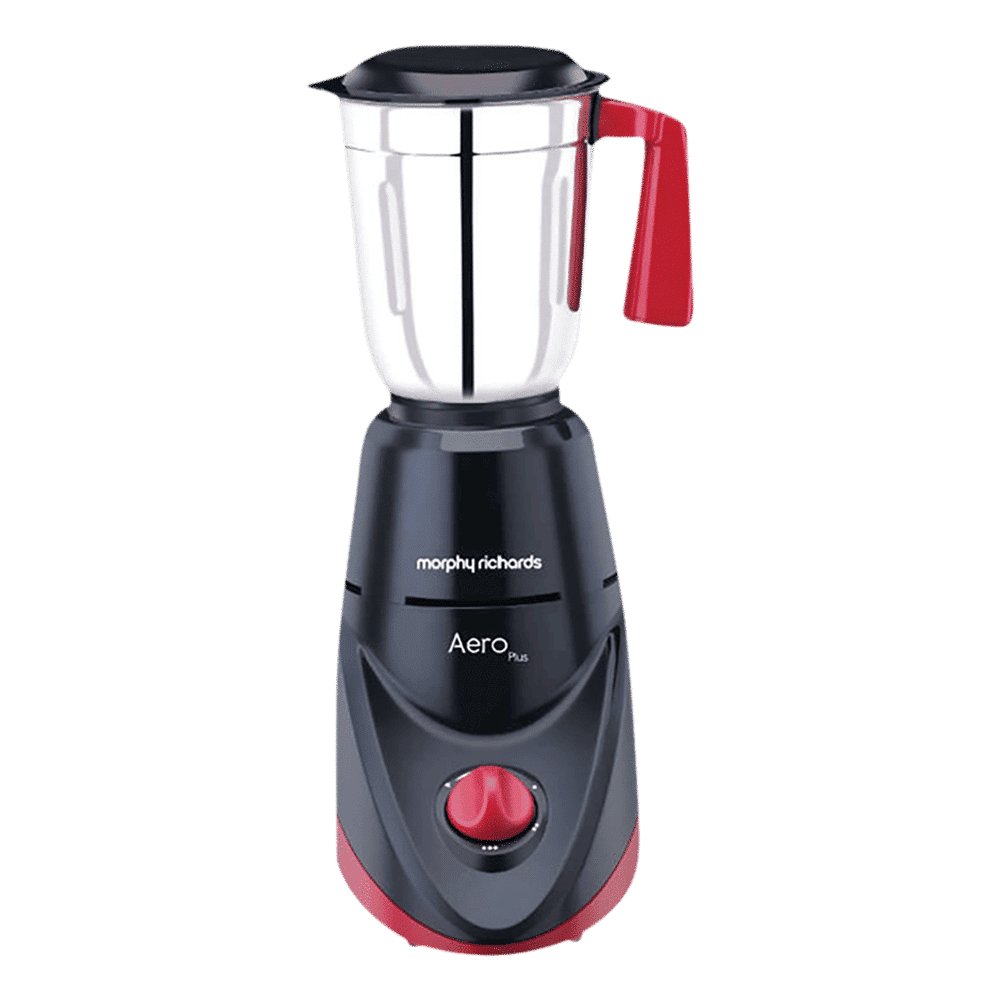 Morphy Richards Aero Plus 500 Watt 3 Jars Mixer Grinder (Overload Protection, Black & Wine)_5