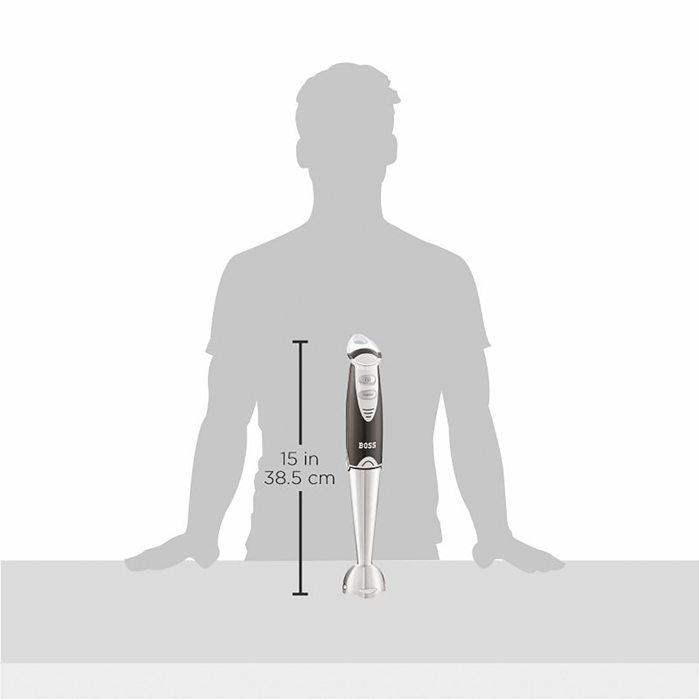 BOSS Quickmix 450 Watt 2 Speed Hand Blender with 4 Attachments (Detachable Metal Foot, White)_8