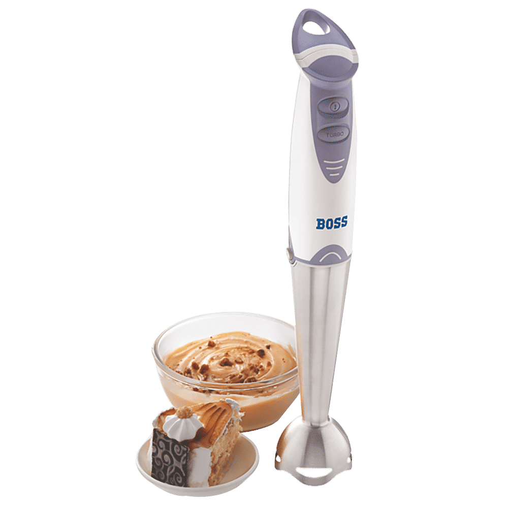 BOSS Quickmix 450 Watt 2 Speed Hand Blender with 4 Attachments (Detachable Metal Foot, White)_11