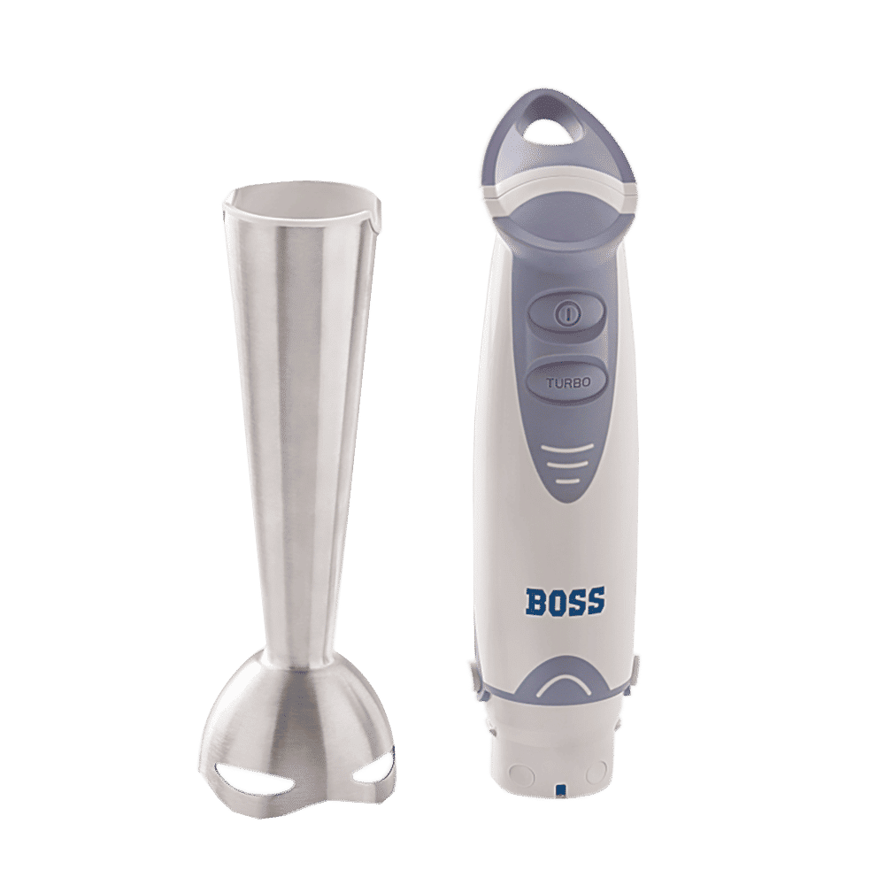 BOSS Quickmix 450 Watt 2 Speed Hand Blender with 4 Attachments (Detachable Metal Foot, White)_4