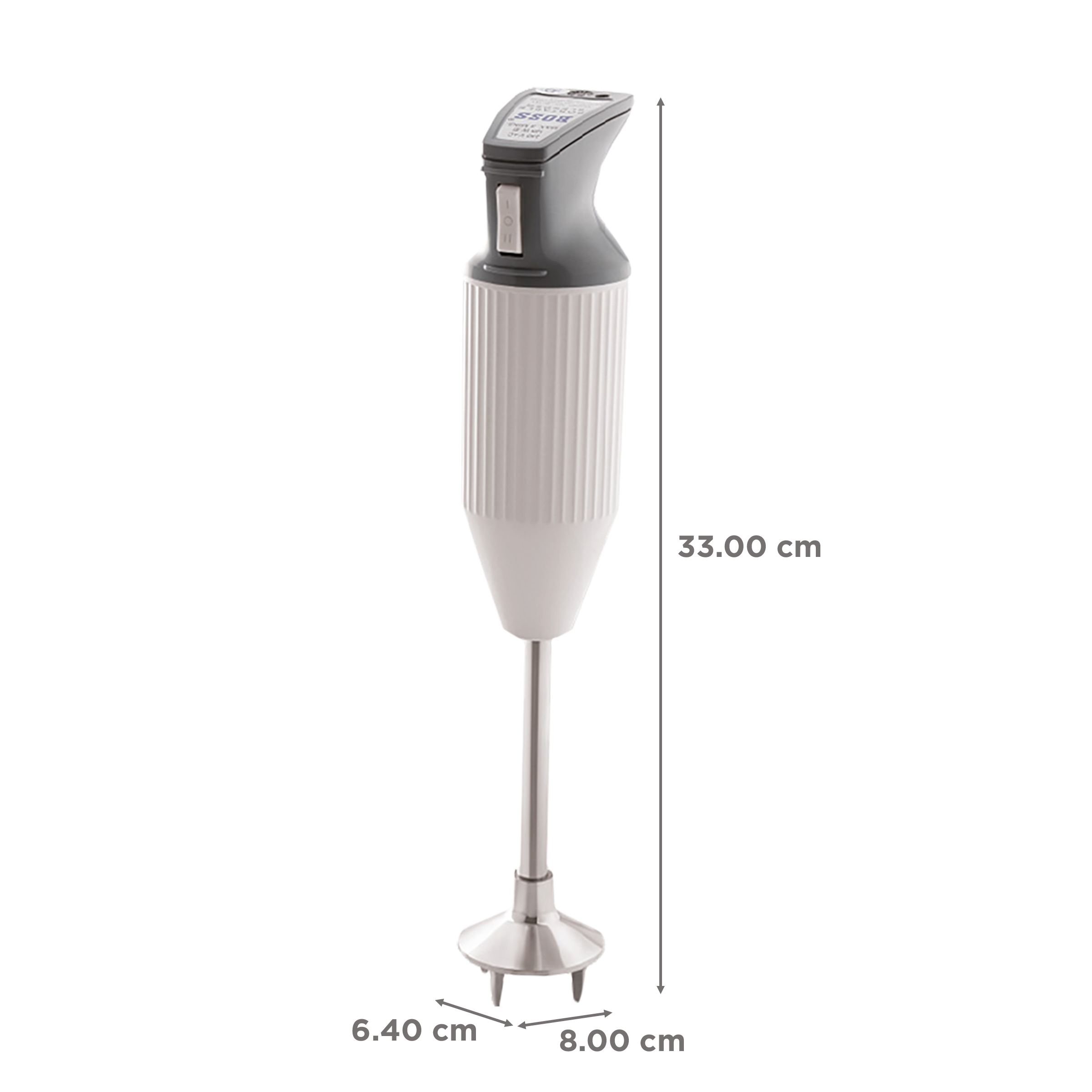 BOSS B121 160 Watt 2 Speed Hand Blender with 3 Attachments (Ergonomic Design, Twin Grey)_3