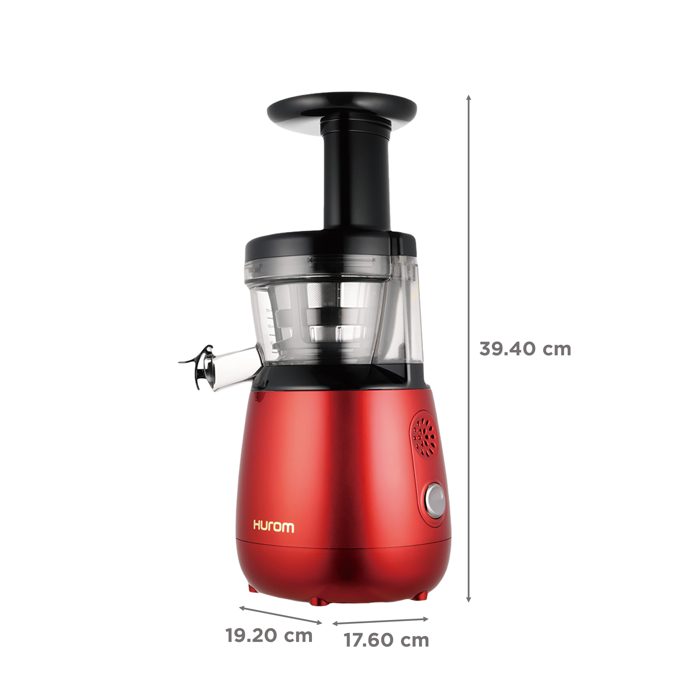Hurom HP Series 150 Watt 1 Jar Cold Press Slow Juicer (43 RPM, Double-Edged Auger, Ferrari Red)_3