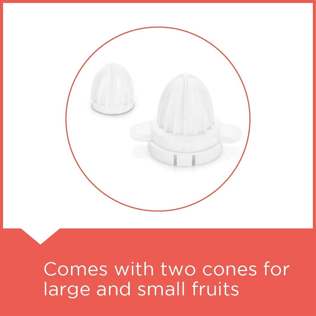 BLACK&DECKER 30 Watt Citrus Juicer (Two-Way Motor Rotation, White)_3