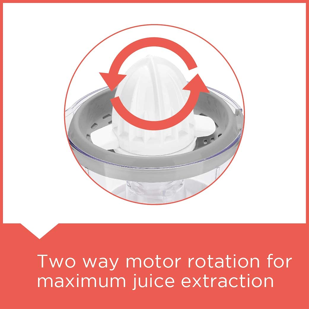 BLACK&DECKER 30 Watt Citrus Juicer (Two-Way Motor Rotation, White)_4