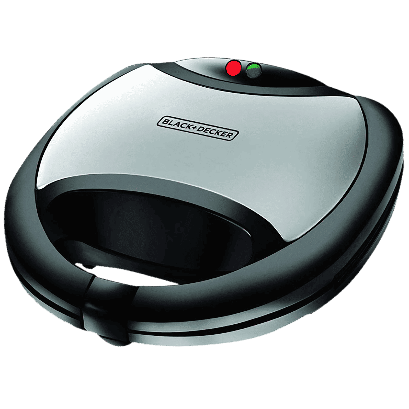 BLACK&DECKER TS2020 750W 2 Slice Sandwich Maker with Thermostat Control (Black & Silver) BLACK&DECKER TS2020 750W 2 Slice Sandwich Maker with Thermostat Control (Black & Silver)_1