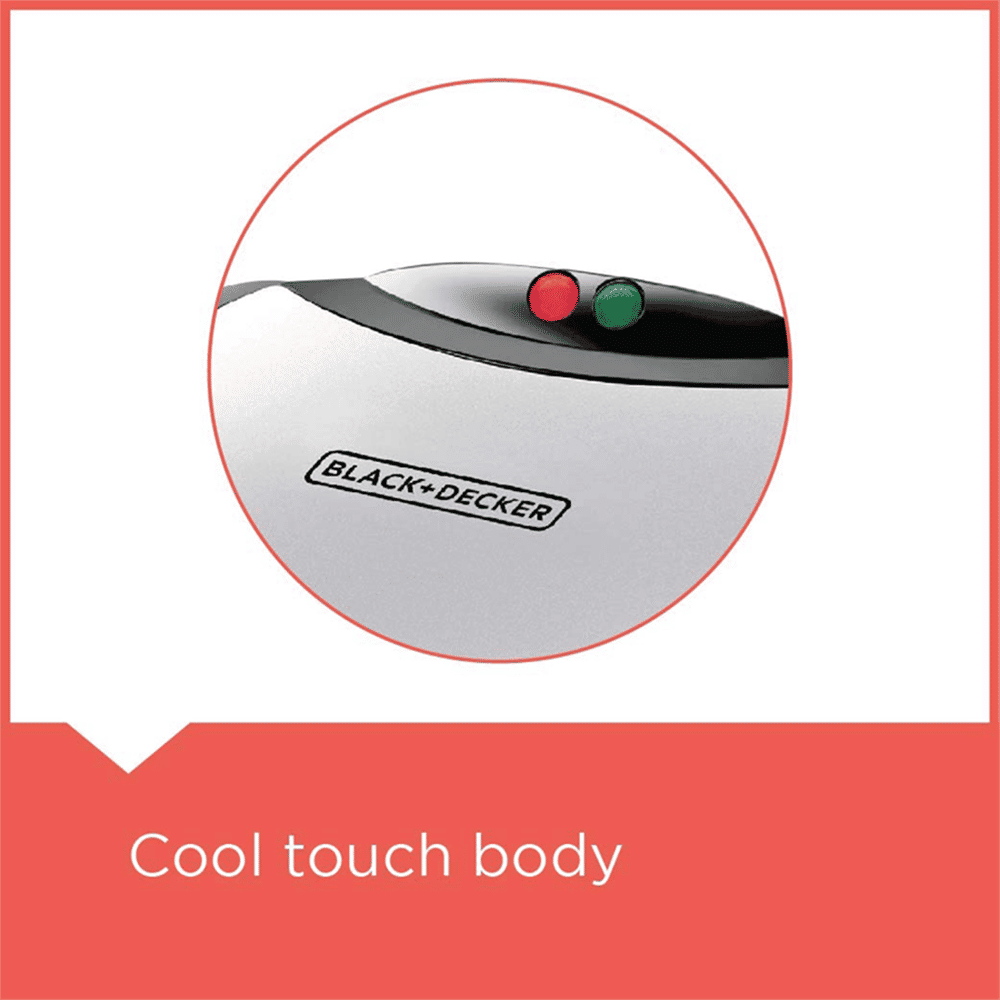 BLACK&DECKER TS2020 750W 2 Slice Sandwich Maker with Thermostat Control (Black & Silver) BLACK&DECKER TS2020 750W 2 Slice Sandwich Maker with Thermostat Control (Black & Silver)_5