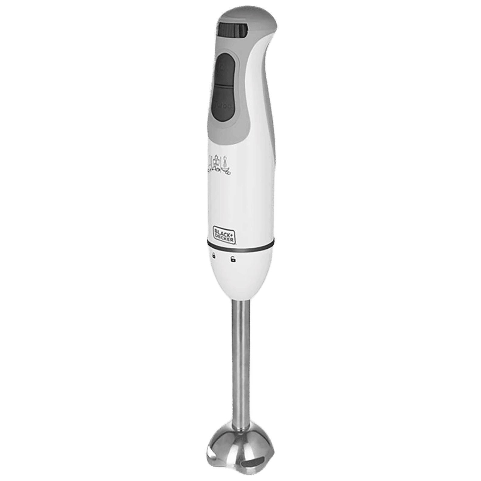 BLACK&DECKER 600 Watt 3 Speed Hand Blender with 3 Attachments (Durable & Sturdy Body, White) BLACK&DECKER 600 Watt 3 Speed Hand Blender with 3 Attachments (Durable & Sturdy Body, White)_13