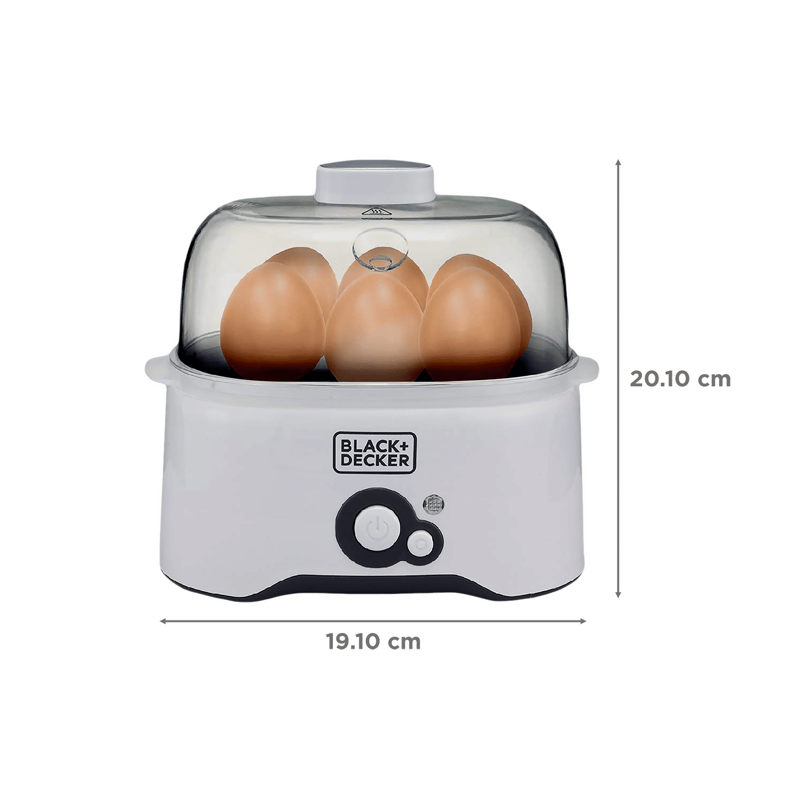BLACK+DECKER BXEG2801IN 6 Egg Electric Egg Cooker with Dry Boil Protection (White)_2