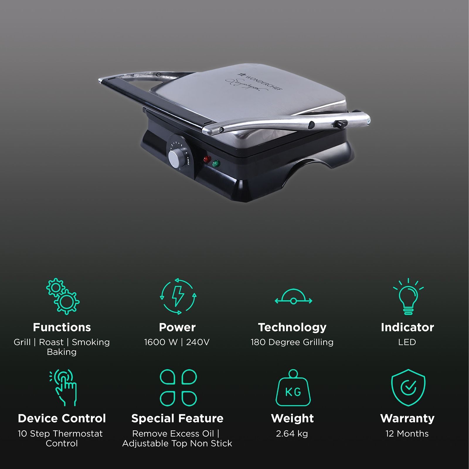 WONDERCHEF Sanjeev Kapoor 1600W Foldable Electric Tandoor (Built-in Thermostat Control)_3