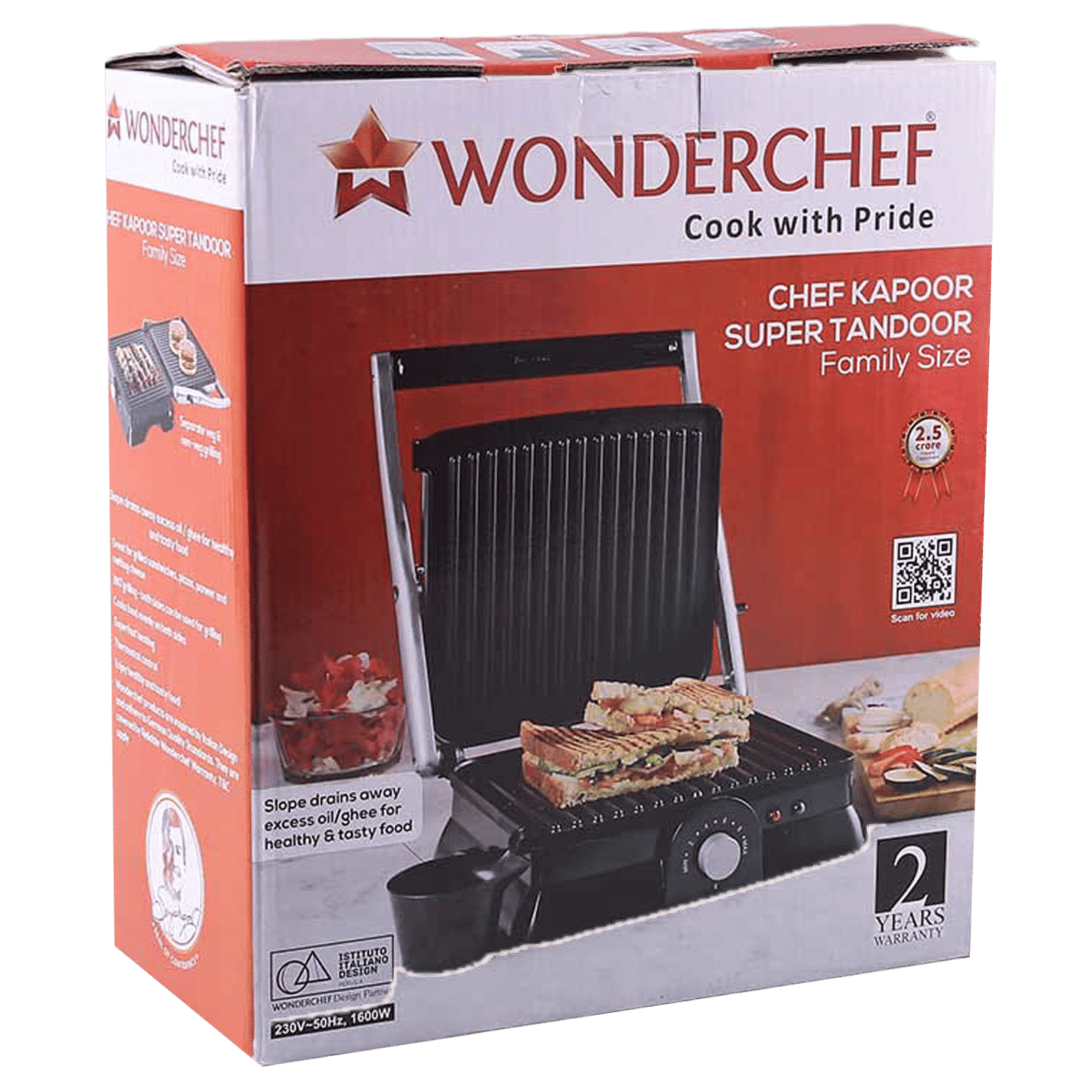 WONDERCHEF Sanjeev Kapoor 1600W Foldable Electric Tandoor (Built-in Thermostat Control)_8