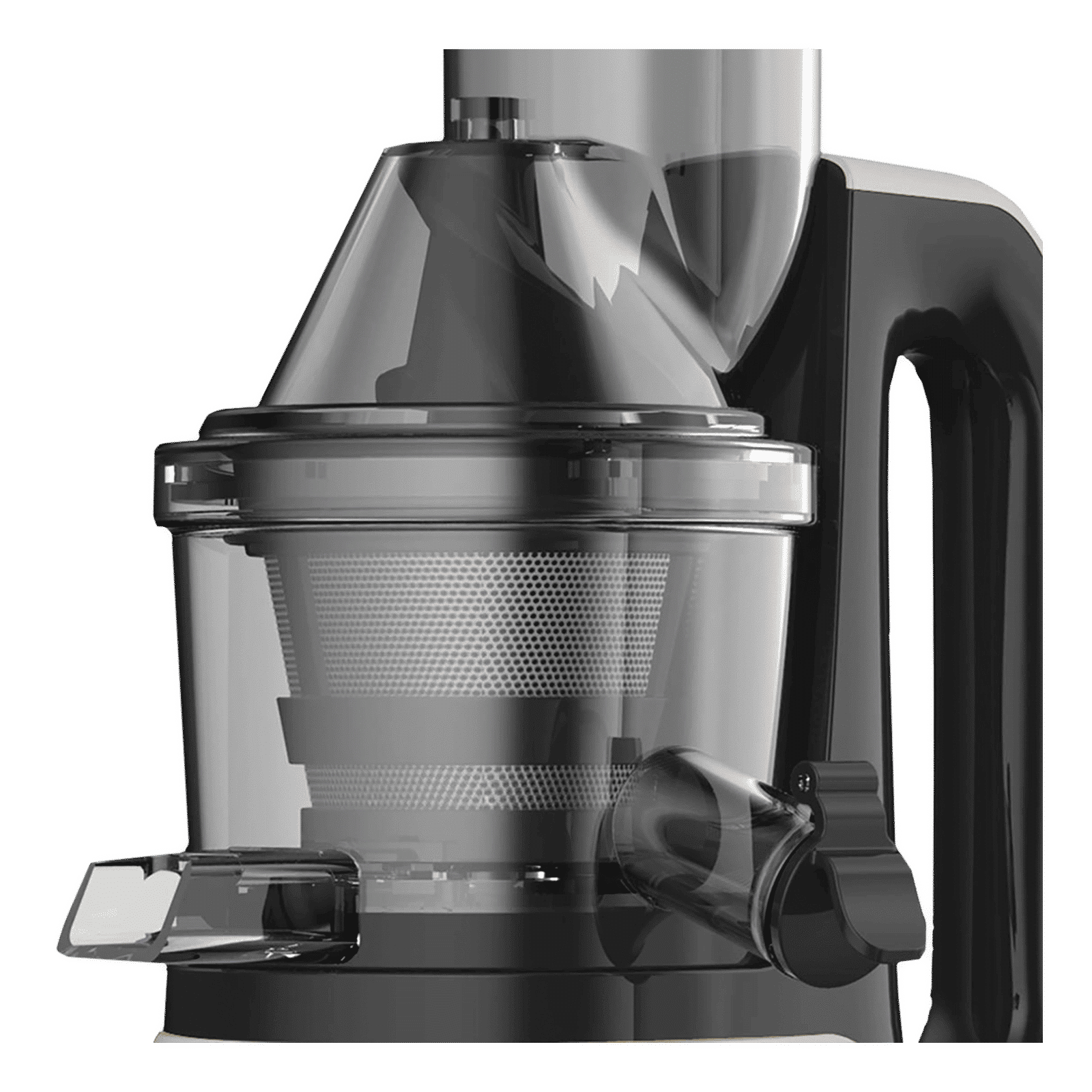 WONDERCHEF V6 240 Watt 2 Jars Cold Press Slow Juicer (Dishwasher Safe, Black/Silver)_4