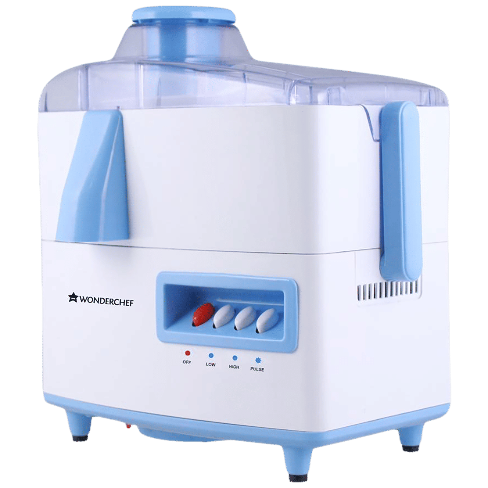 WONDERCHEF Cortina 500 Watt 2 Jars Juicer Mixer Grinder (Auto Shut Off Protection, White/Blue)_4