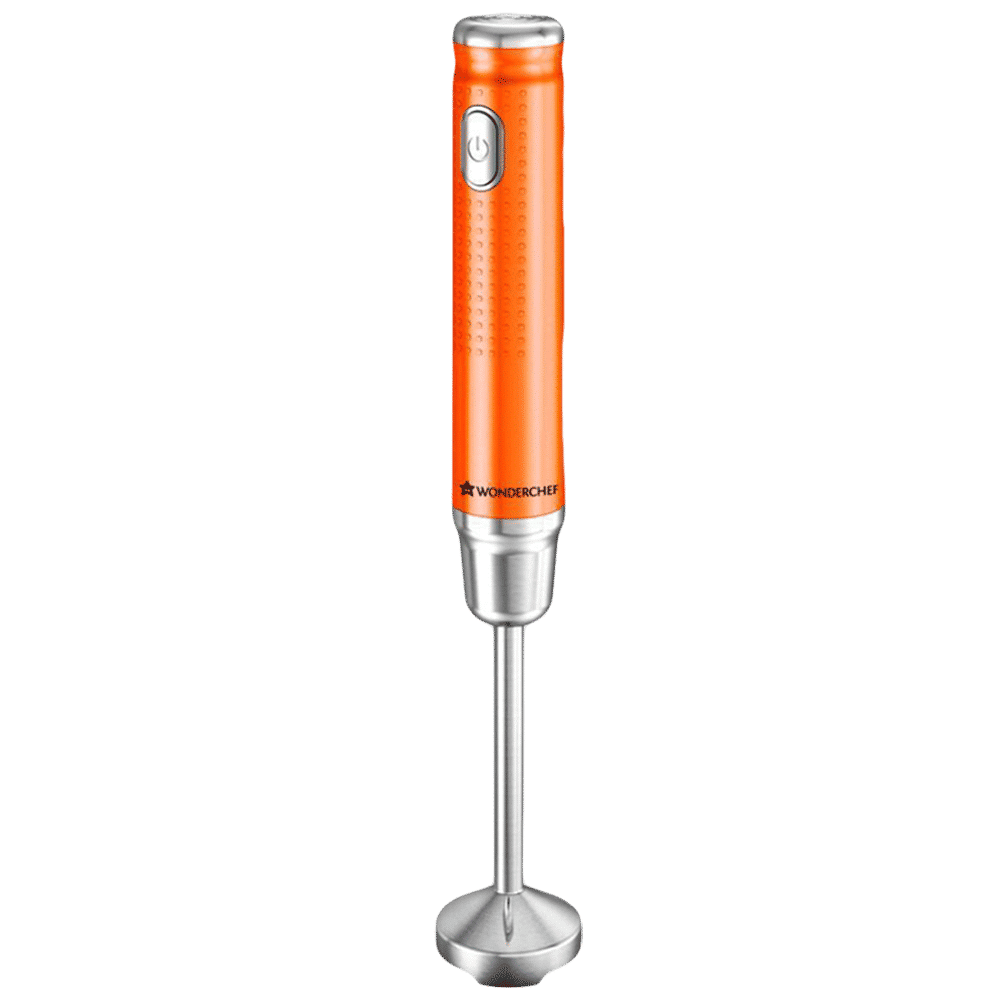 WONDERCHEF Regalia 350 Watt Hand Blender with 3 Attachments (Silent DC Motor, Orange)_5