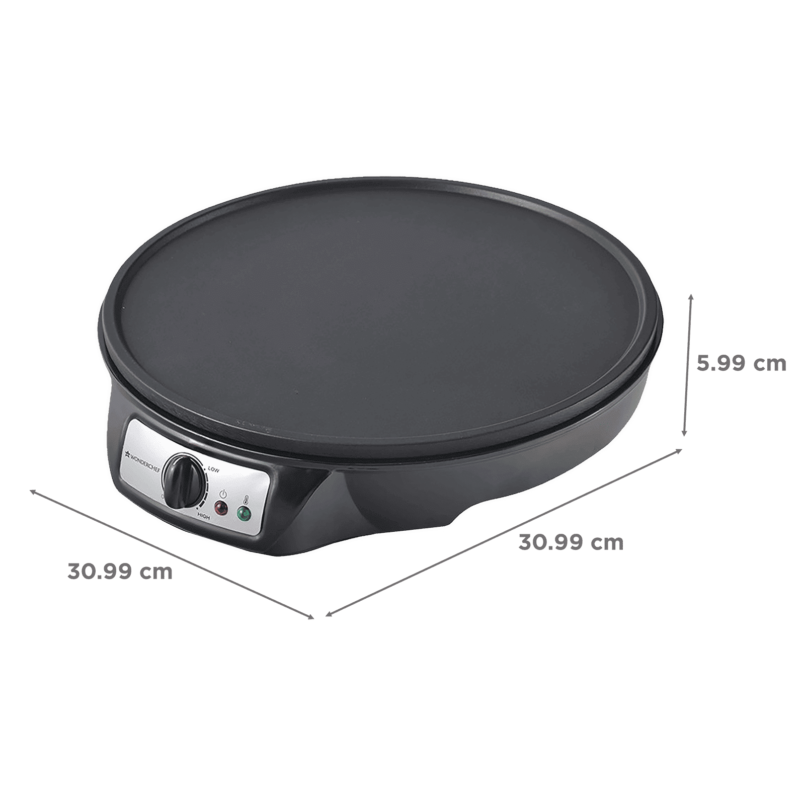 WONDERCHEF 910 Watts Dosa Maker (Adjustable Temperature Control, 63152431, Black)_3