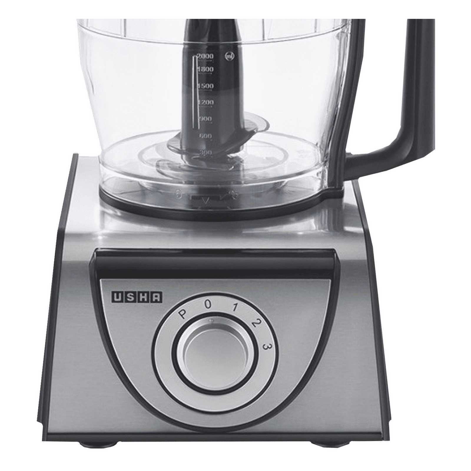 USHA FP 3810 1000 Watt Food Processor with 6 Blades (Black/Silver)_4