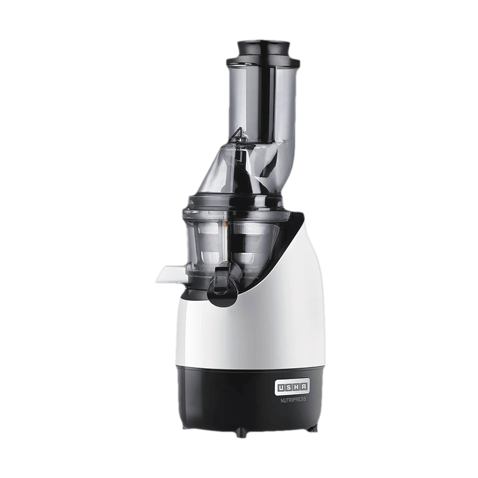 USHA NutriPress 200 Watt Cold Press Juicer (67 RPM, Low Temperature Technology, Black/White)_1