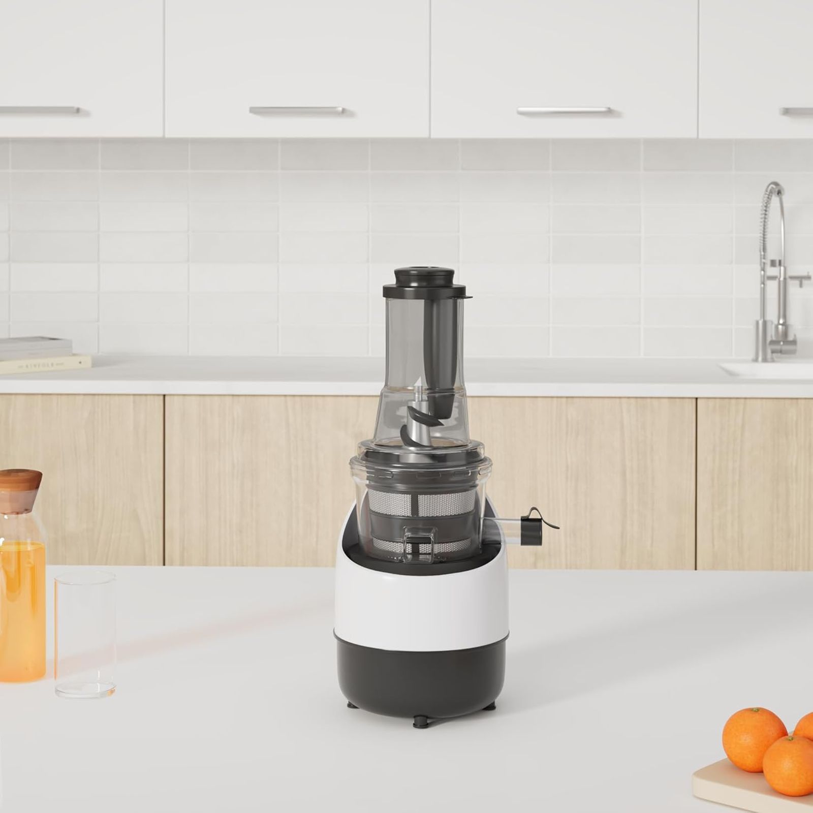 USHA NutriPress 200 Watt Cold Press Juicer (67 RPM, Low Temperature Technology, Black/White)_19