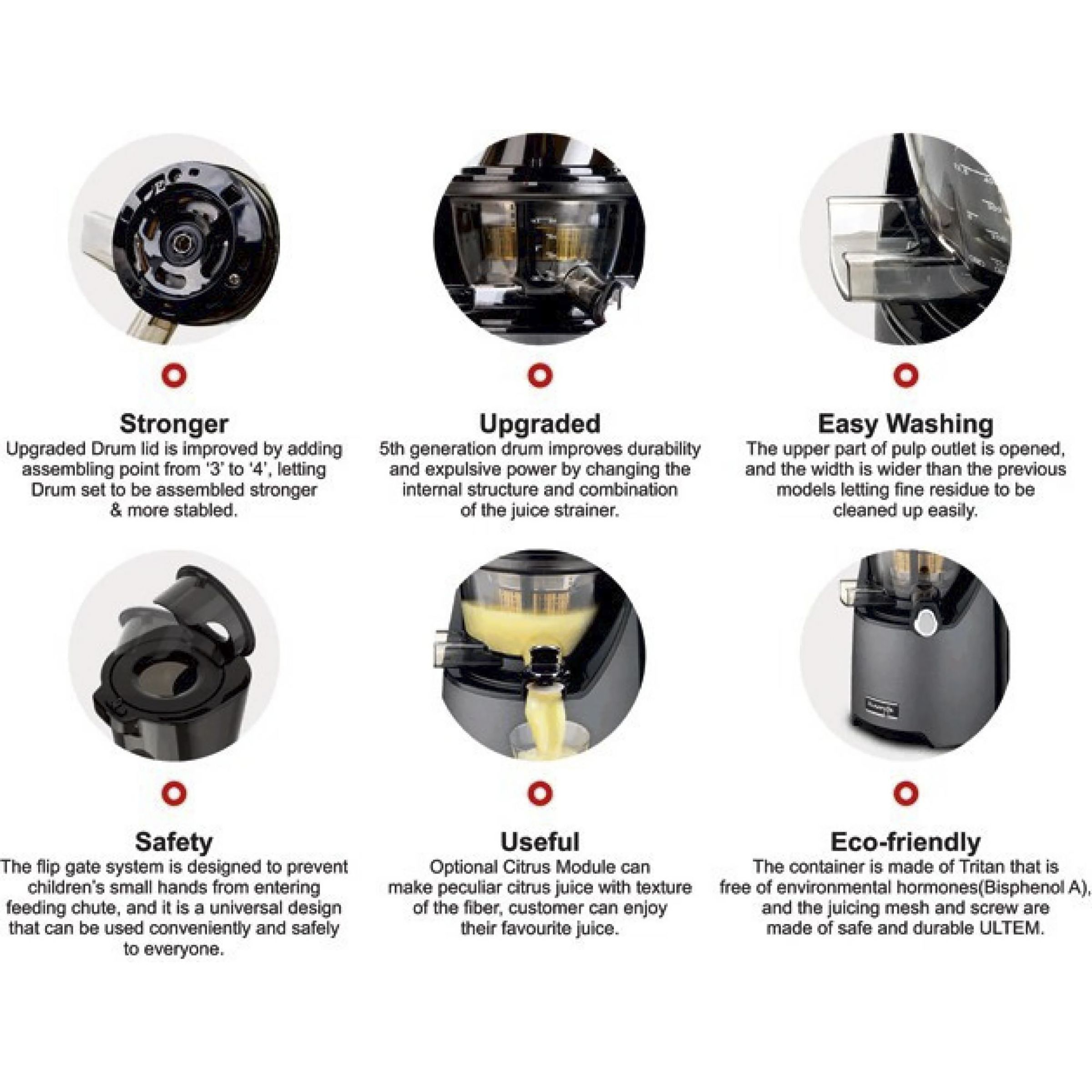 Kuvings EVO820 240 Watt 1 Jar Cold Press Slow Juicer (50 RPM, 3-in-1 Multi Function, Grey)_4