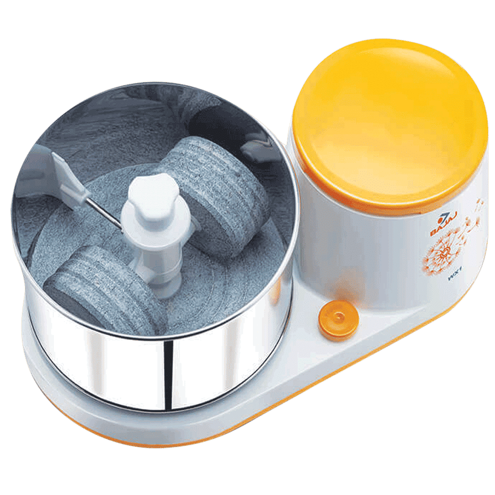 BAJAJ WX1 2 Litres 2 Stones Wet Grinder (Powerful Motor, White/Orange) BAJAJ WX1 2 Litres 2 Stones Wet Grinder (Powerful Motor, White/Orange)_5