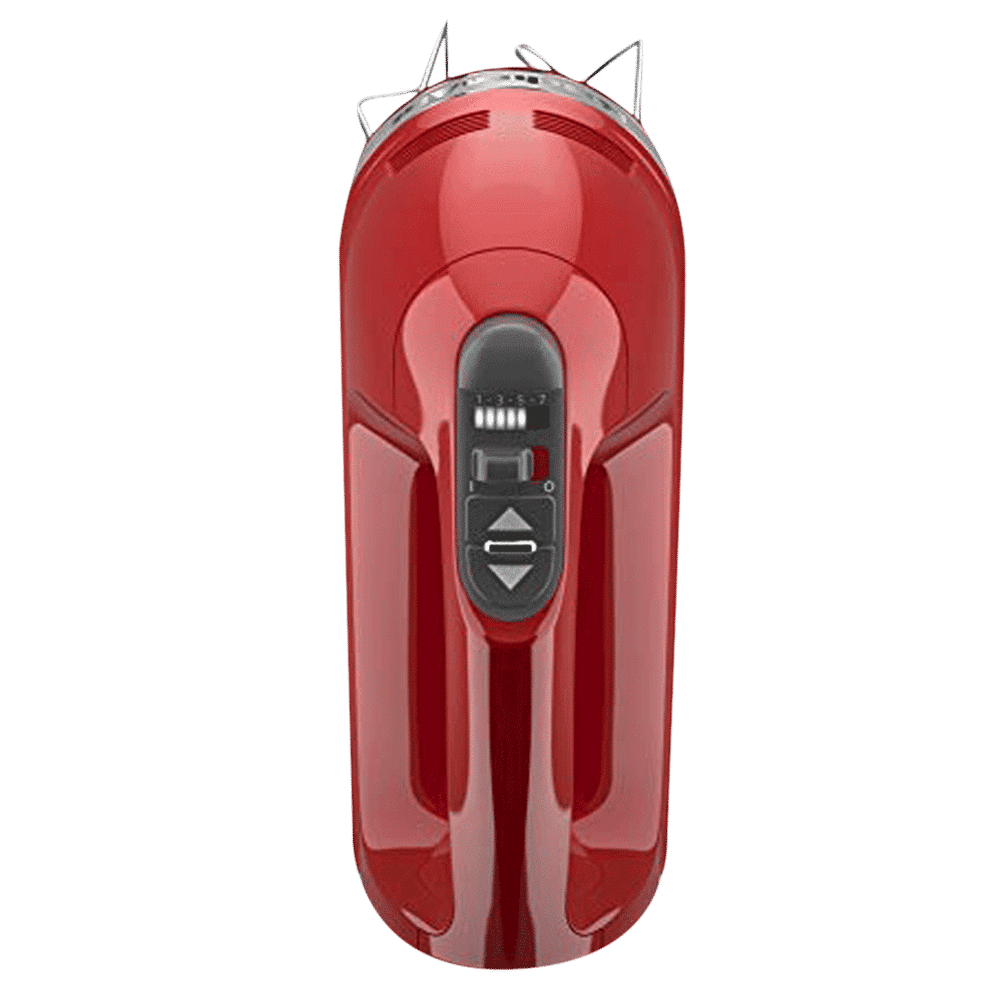 KitchenAid 85 Watt 7 Speed Hand Mixer with 3 Attachments (Soft Start Feature, Red)_8