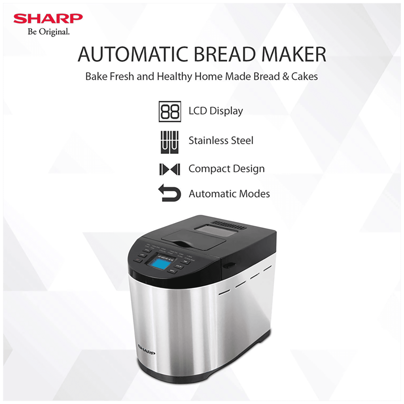 SHARP Automatic Bread Maker (PE-105-CS, Silver)_9