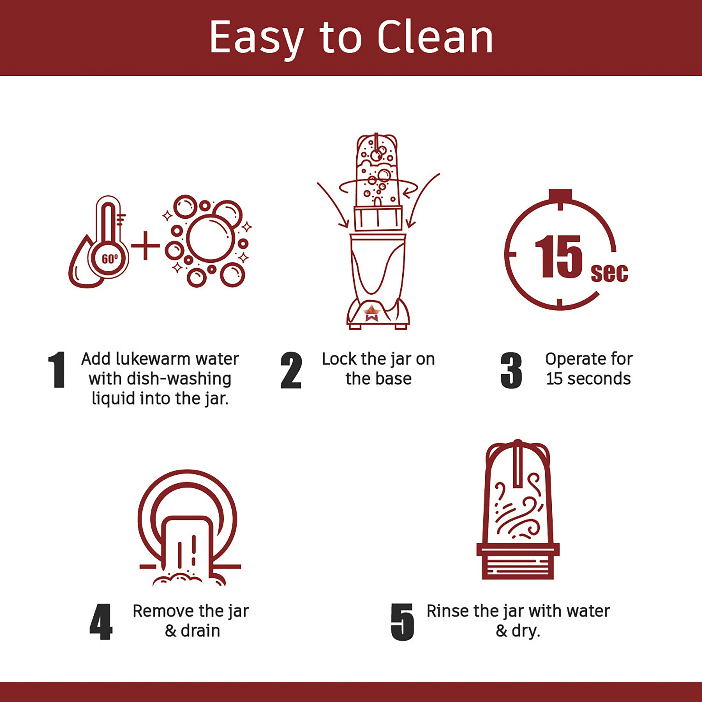 WONDERCHEF Nutri-Blend Compact 400 Watt Food Processor with 4 Blades (Black)_7