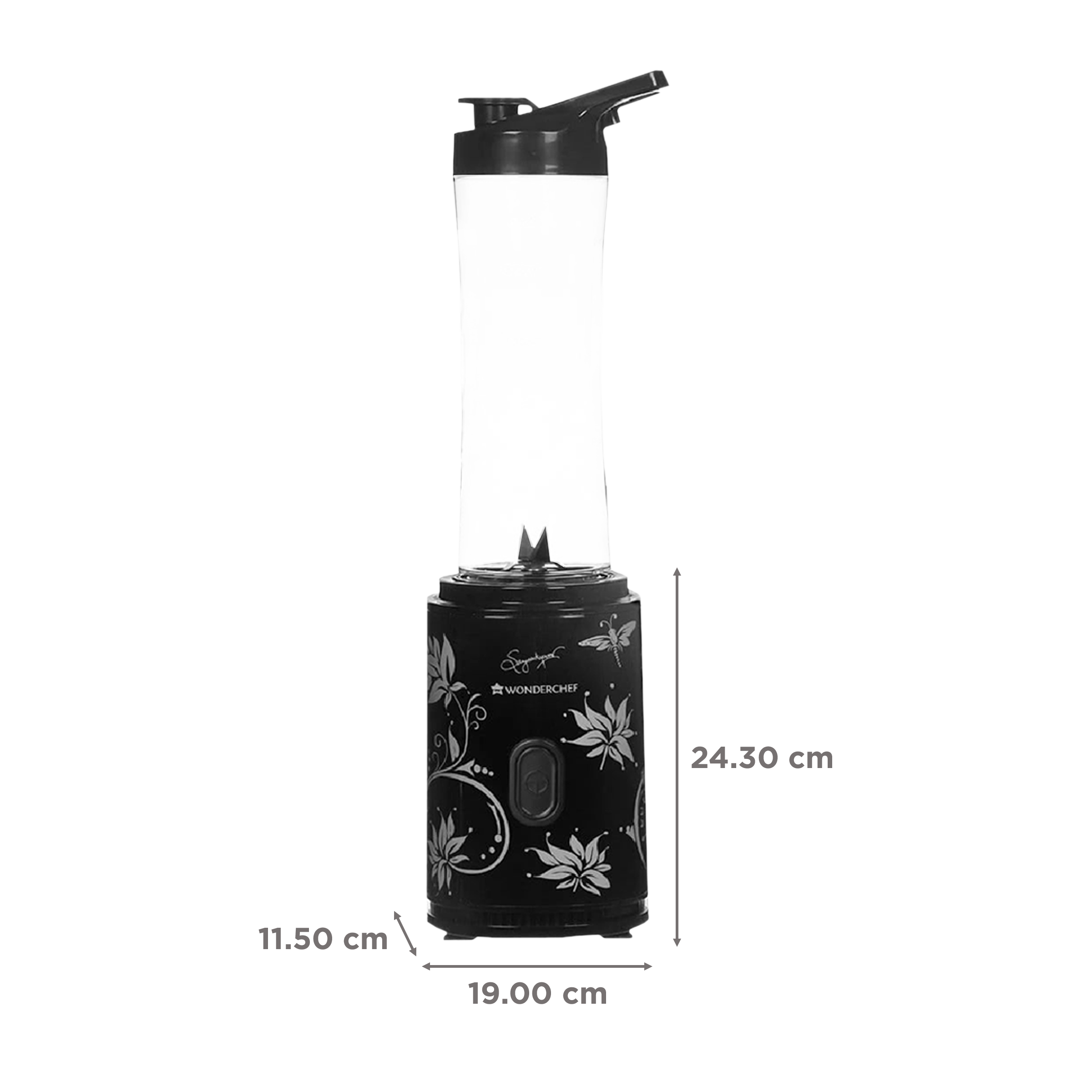 WONDERCHEF Nutri-Blend Personal 300 Watt 1 Jar Blender (One Touch Operation, Black) WONDERCHEF Nutri-Blend Personal 300 Watt 1 Jar Blender (One Touch Operation, Black)_3